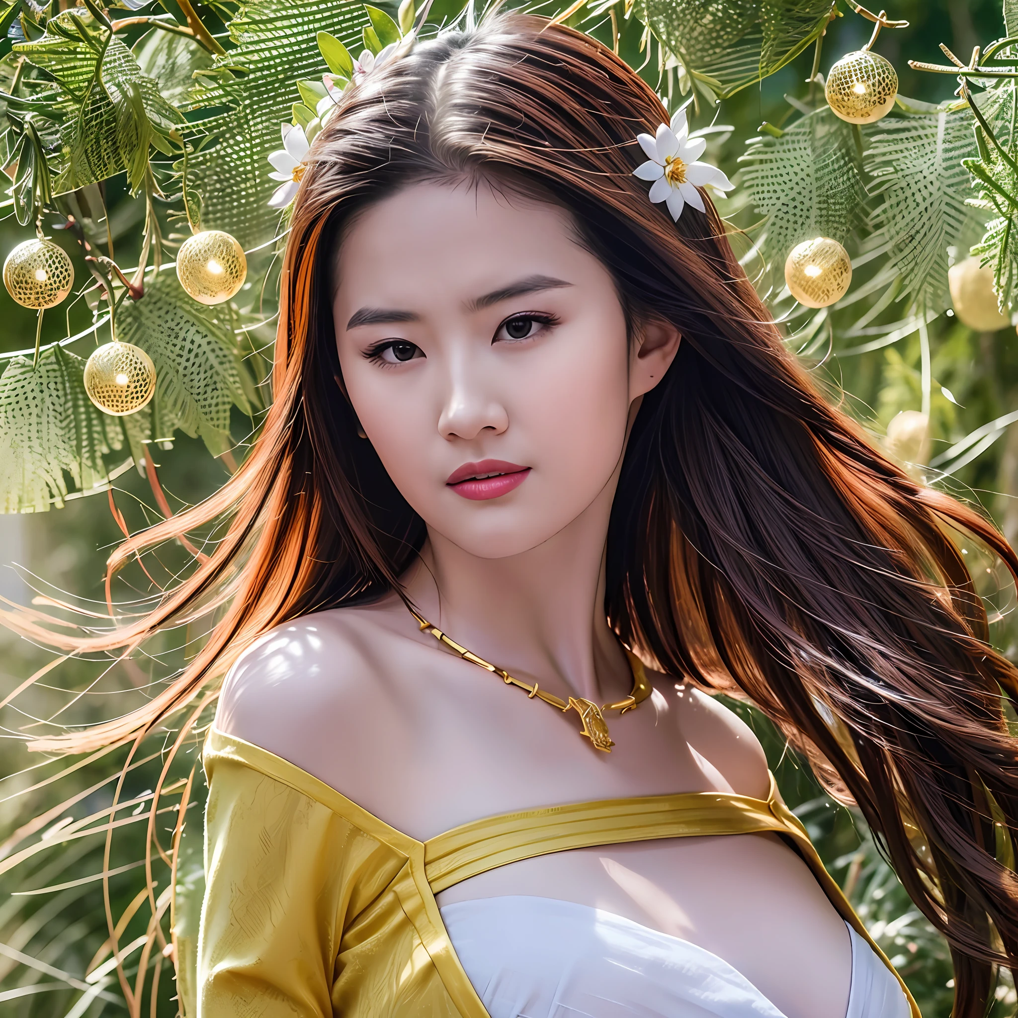 Top Quality, Masterpiece, Hi-Res, One Girl, Cheongsam, Hair Ornament, Necklace, Jewelry, Beautiful Face, Body Up, Tyndall Effect, Photorealistic, Dark Studio, Rim Lighting, Two-Tone Lighting, (High Detail Skin: 1.2), 8k UHD, DSLR, Soft Lighting, High Quality, Volume Lighting, Candid, Photography, High Resolution, 4K, 8K , Bokeh,, --auto --s2