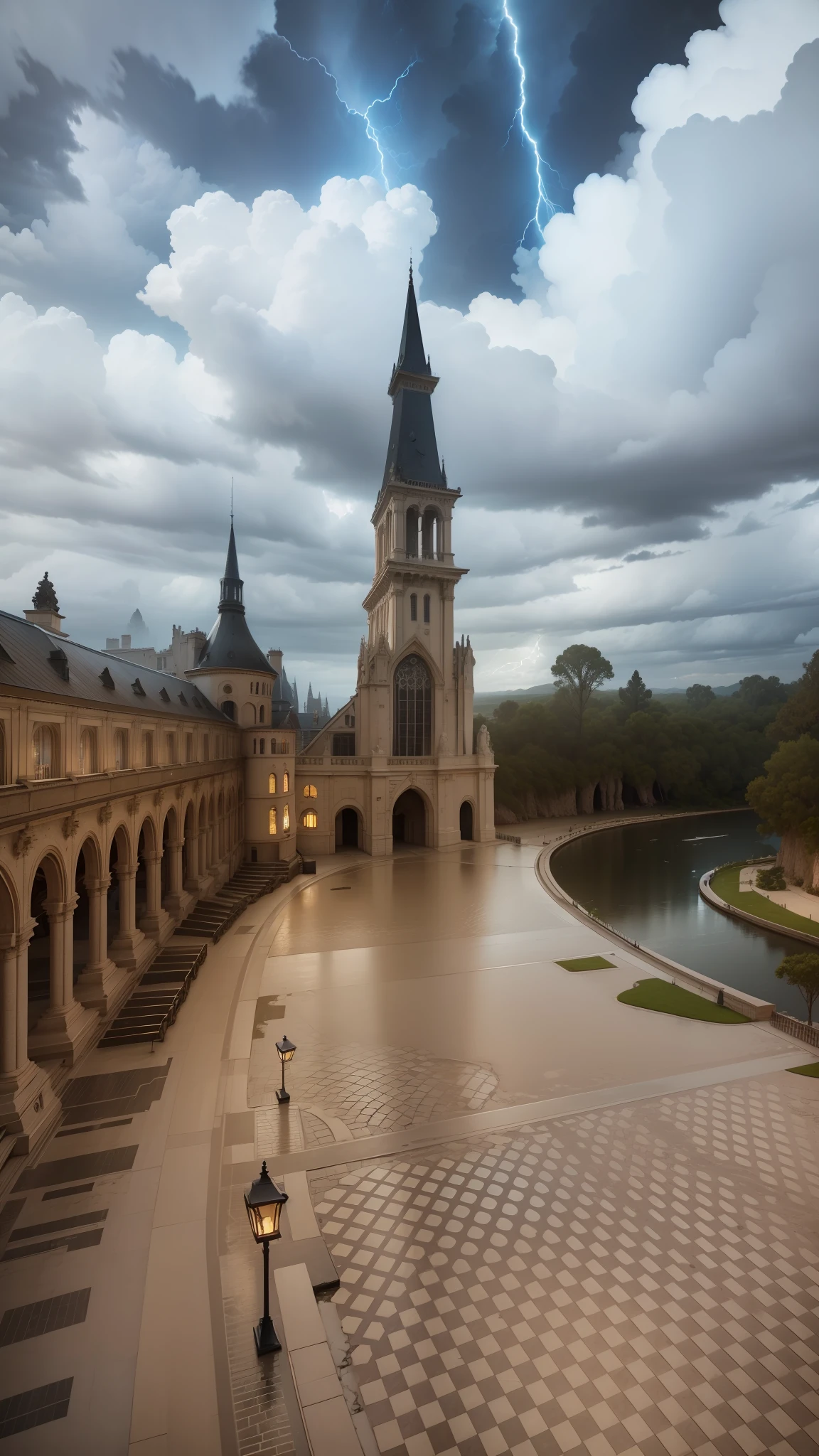 professional high quality (HDR photo) of a (low, close to the ground) dramatic sky imagination [atmosphere, detailed clouds, clouds illuminated by lightning inside], (immersive environment seascape imagination:0.5)
(environmental lighting), dramatic lighting, (god rays:0.6), 8k resolution
featured on flickr, art photography, dramatic darkness
(by Trey Ratcliff:0.9), --auto --s2