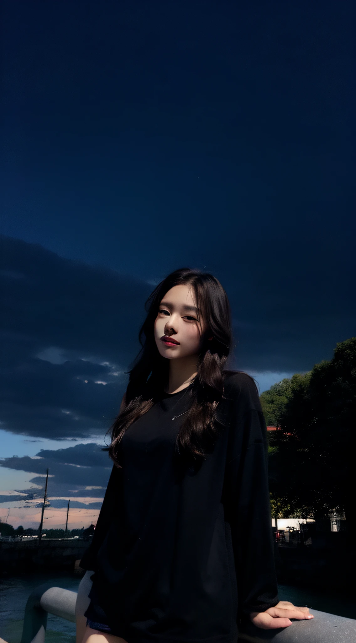 Dusk, thunderclap