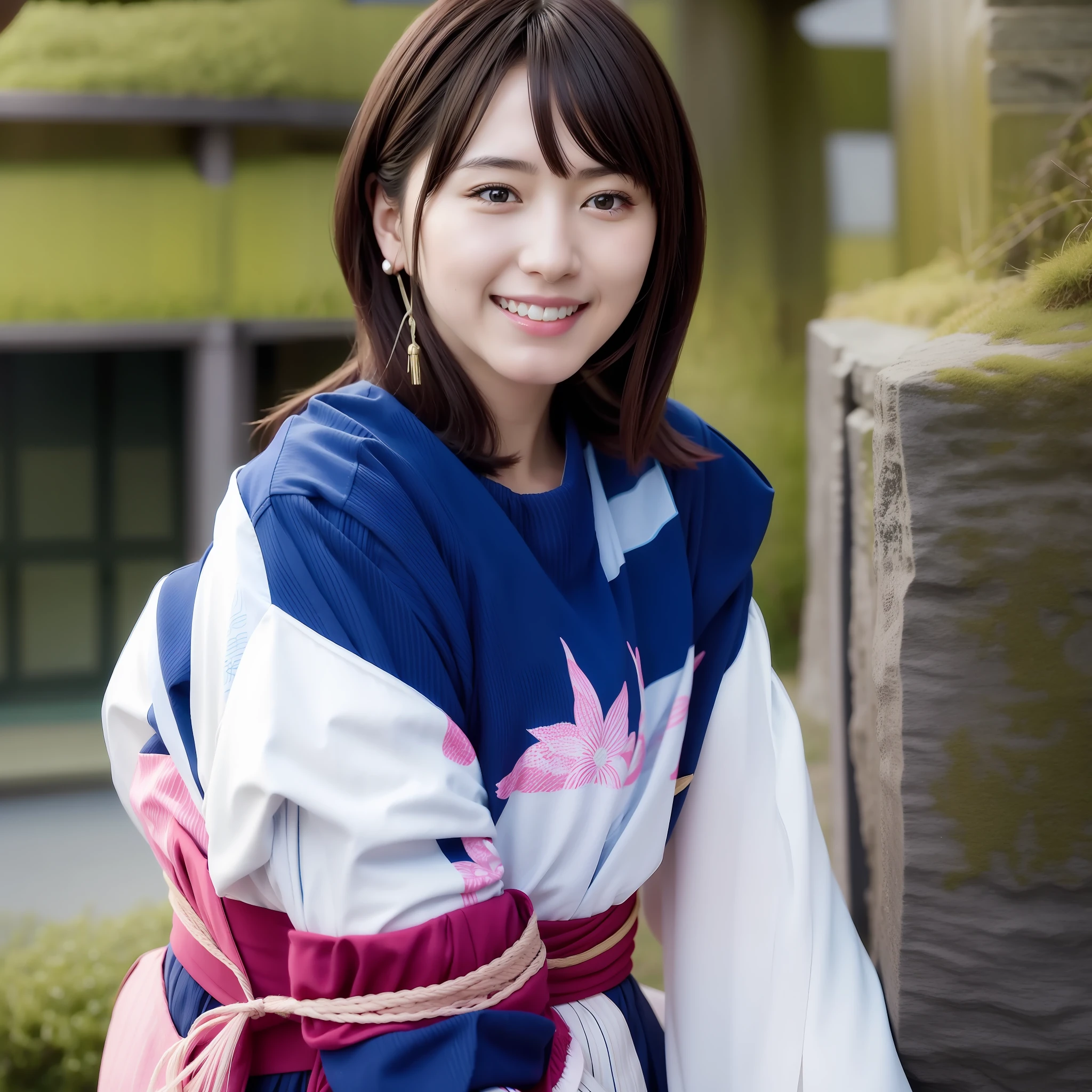 Live-action style Japan beautiful girl 25 years old smile