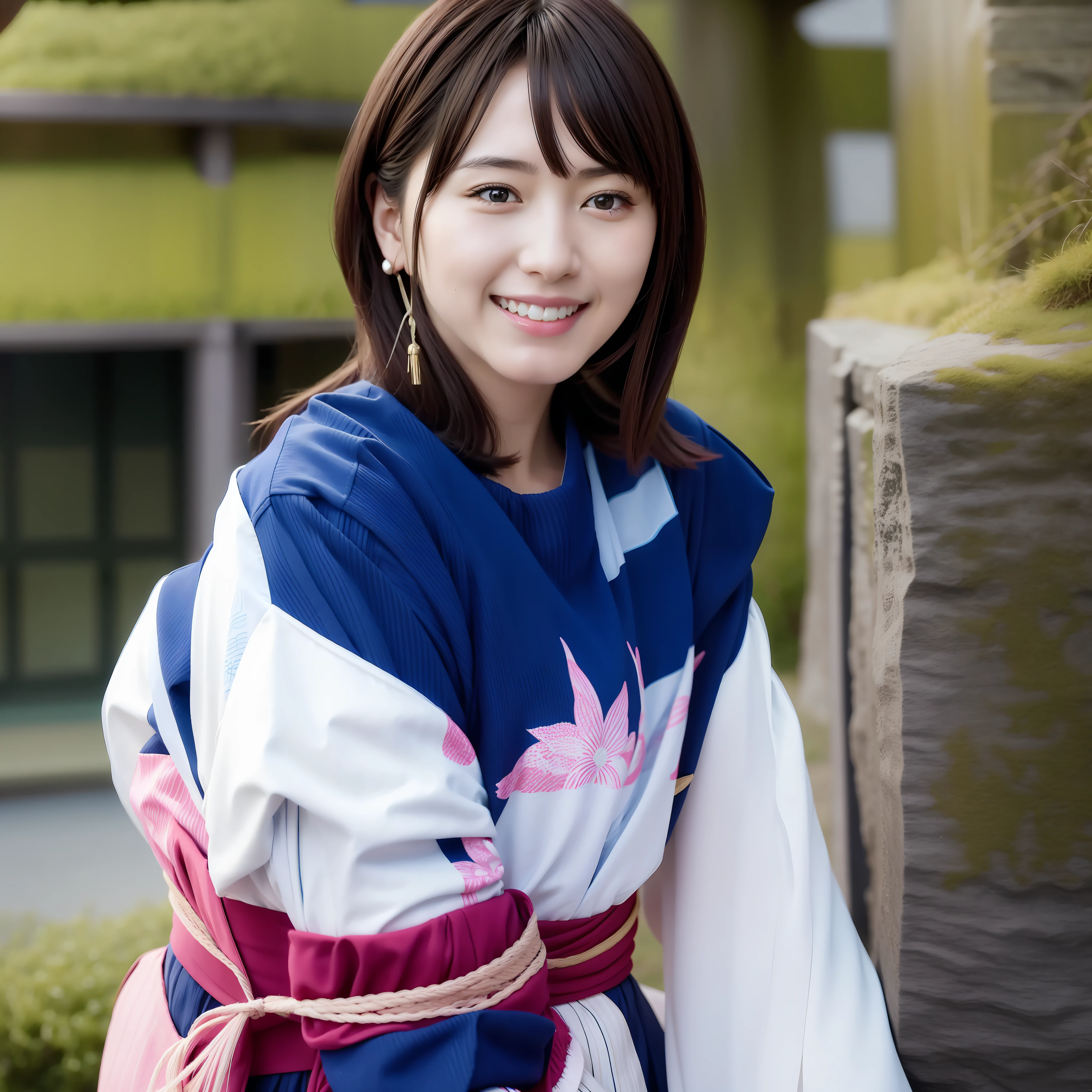 Live-action style Japan beautiful girl 25 years old smile