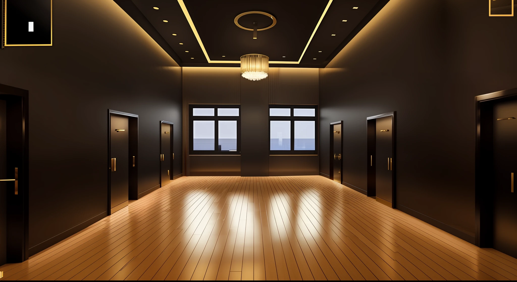 luxury hotel elevator hall, room with windows and doors, randomly divided room, Roblox screenshot, sparse room, house interior, rendered in Unity 3D, large open room, interior gameplay screenshot, simplified style of realism, empty room, 3d iOS room photo, Unreal 3 Rendered in D, Interior Background, Rendered in UnrealEngine, Lots of Rooms