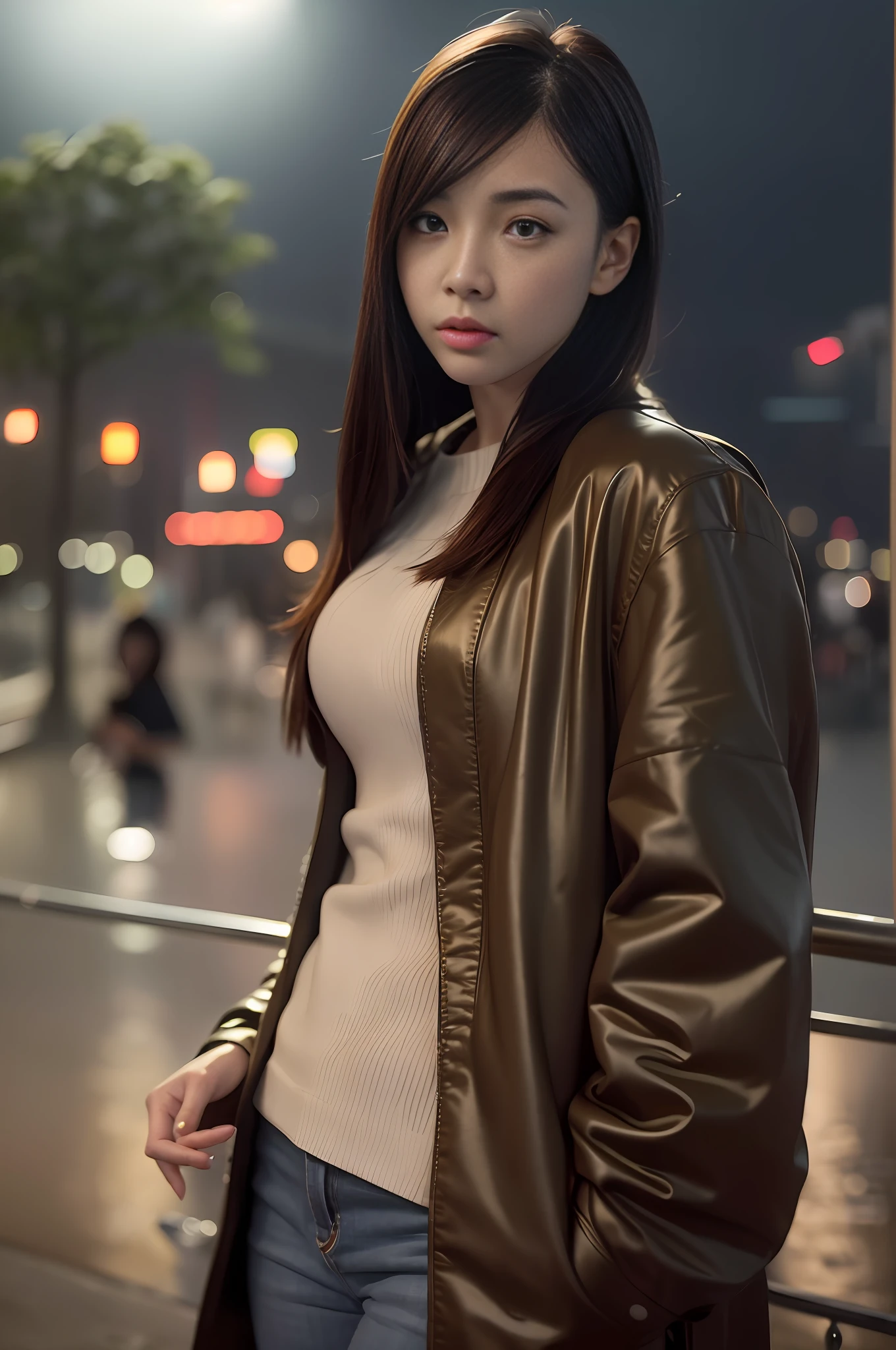 mix4,(8k, RAW photo, best quality, master:1.2), (realistic, photo-realistic:1.37),1girl,cute,cityscape,night,rain,wet,professional lighting,photon mapping,radiosity,physically-based rendering ,