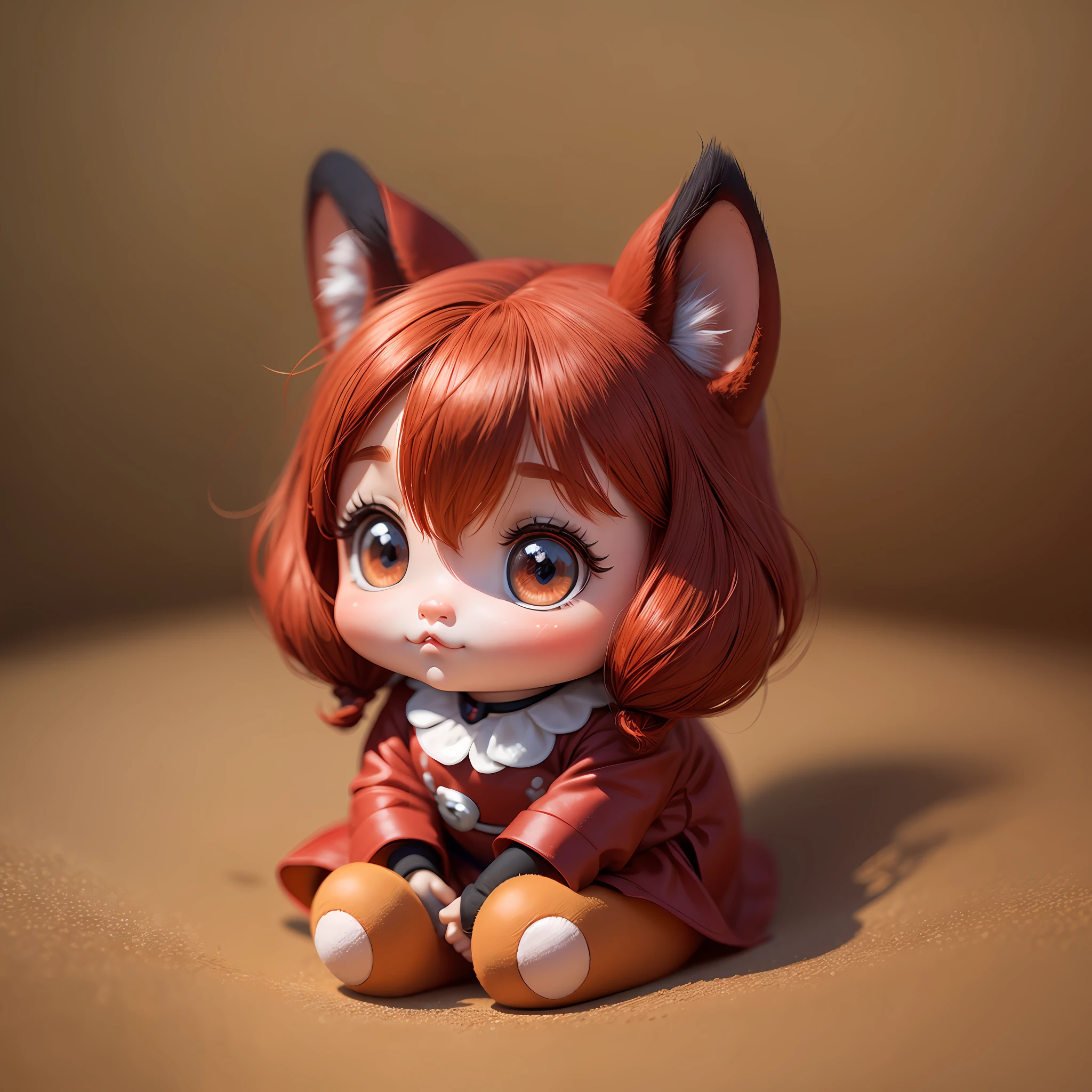 A little red doll as cute as a Disney animal --auto --s2