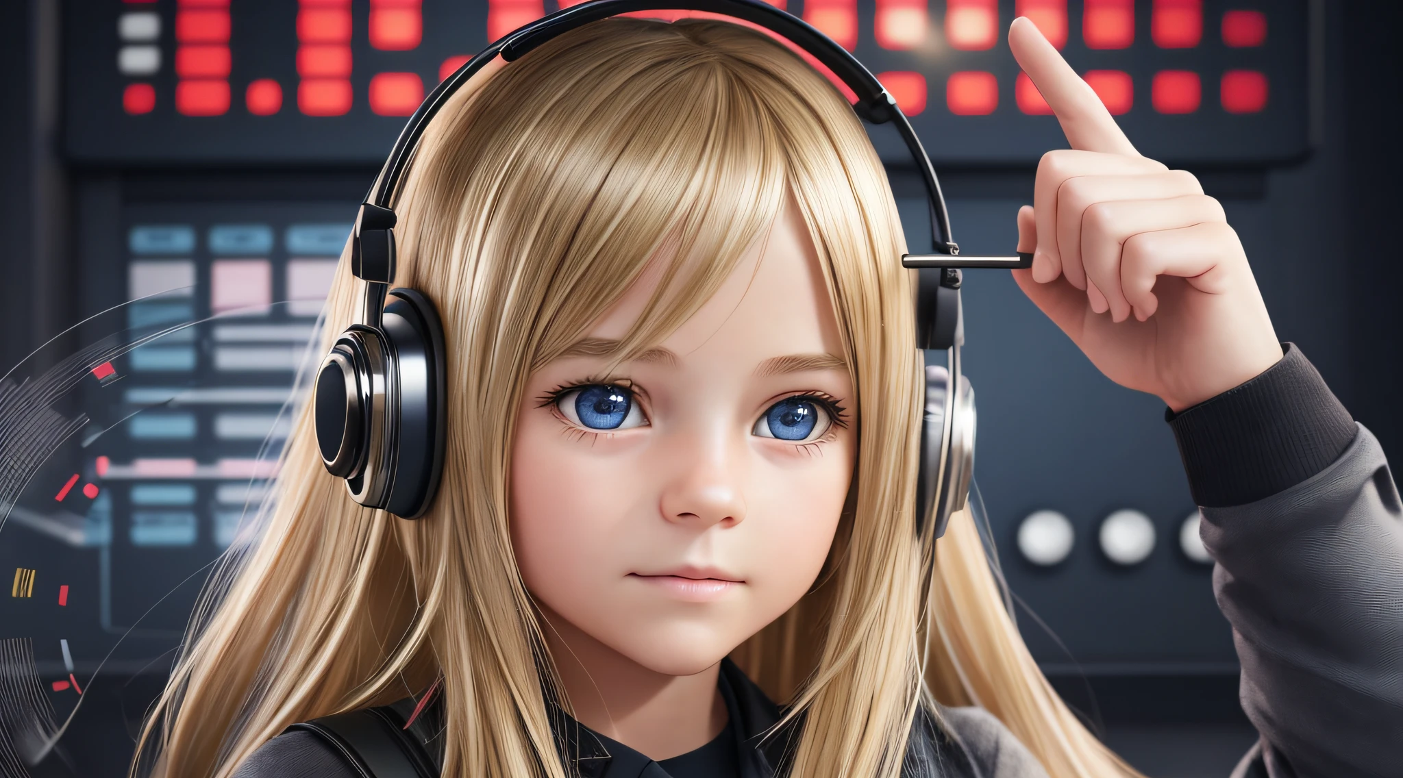 10 YEAR OLD GIRL STRAIGHT BLONDE HAIR,ULTRA REALISTIC, MASTERPIECE, , PHOTOREALISTIC, electronic drum machine, (raw photo: 1.2), (photorealistic: 1.4), (best quality: 1.4), (ultra highres: 1.2), (highly detailed: 1.3), --auto --s2