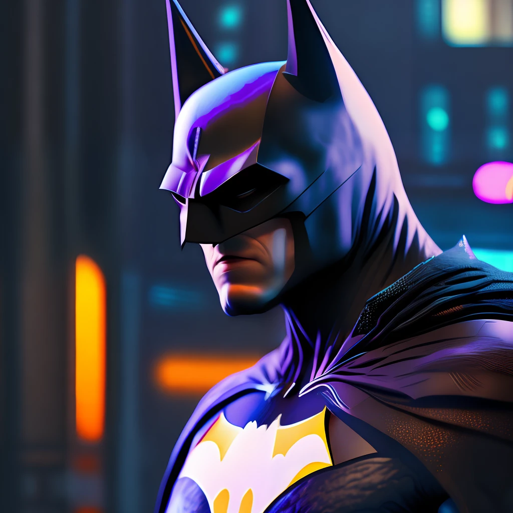 batman (DC), cyberpunk, 8K