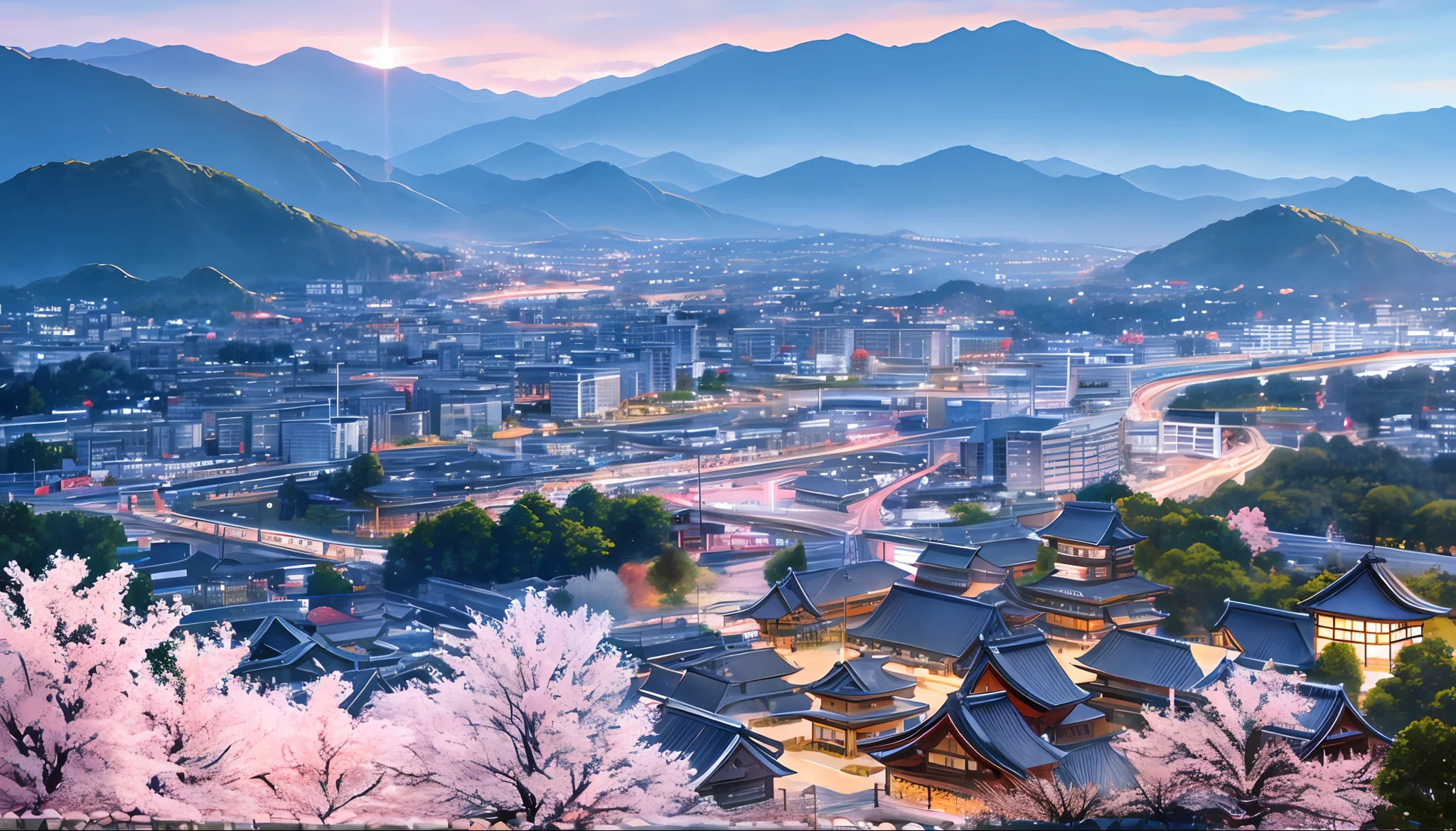 Nagano, Ueda City, Ueda Castle, Castle Gate, Morning