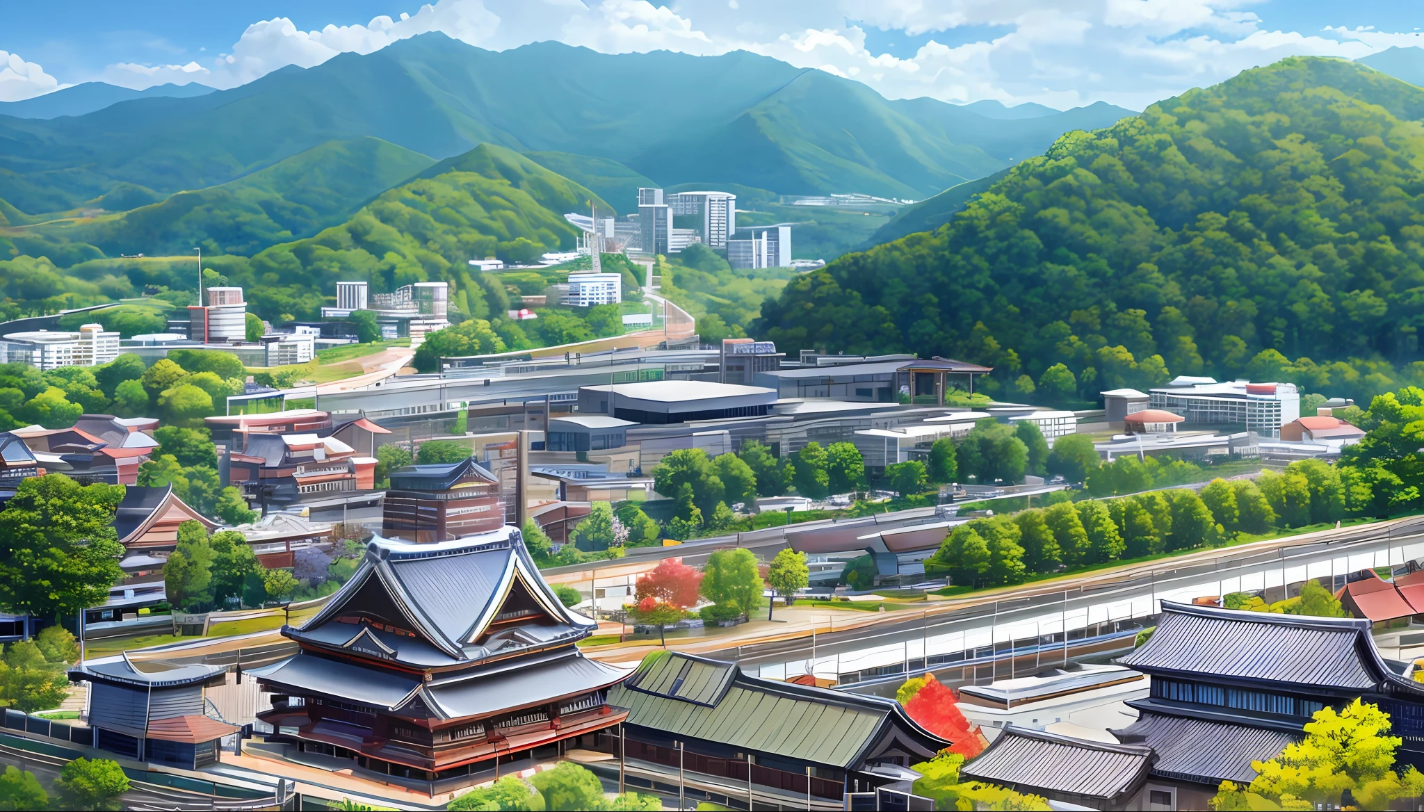 Nagano, Ueda City, Ueda Castle, Castle Gate, Morning