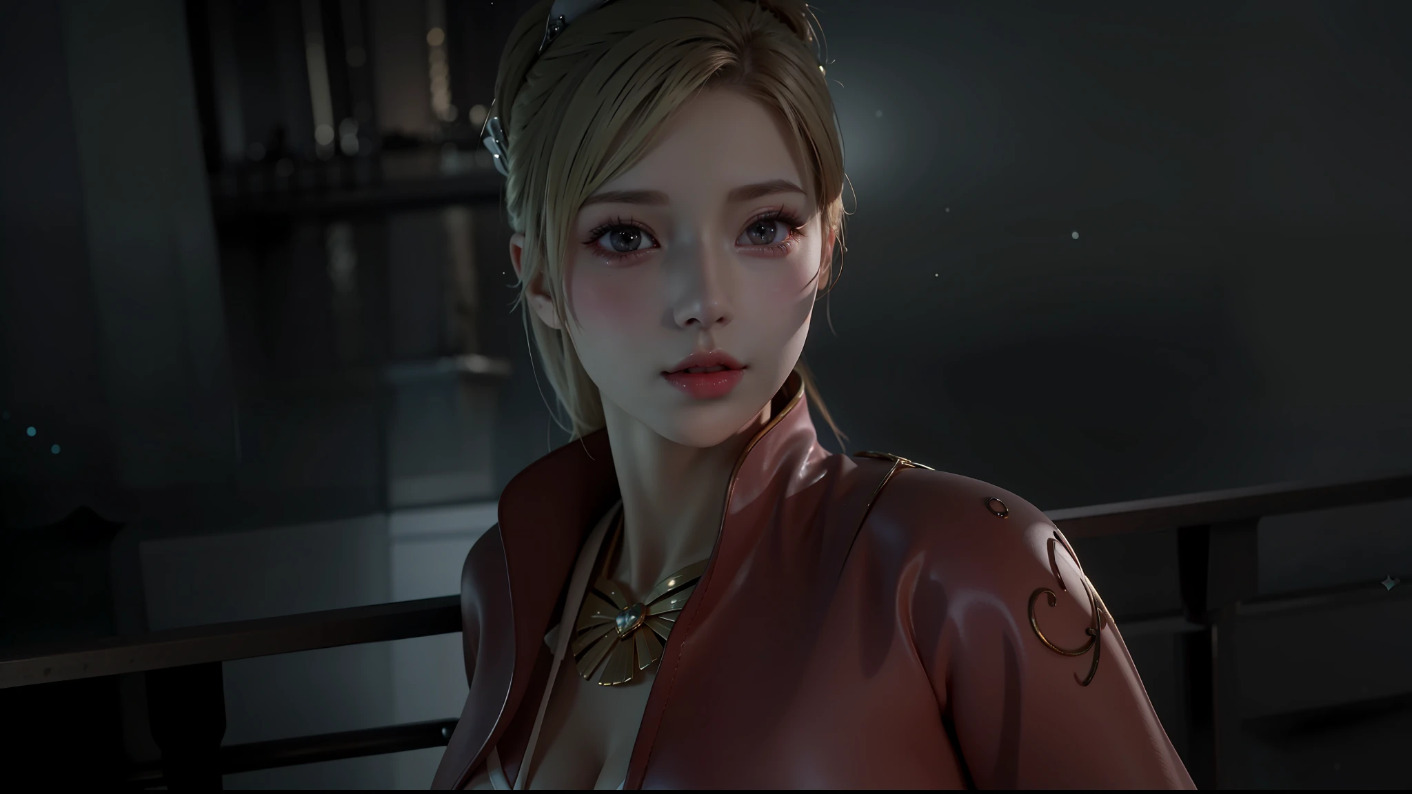 (8k, 4k, best quality, highres:1.2), (maasterpiece, realistic, photo realistic:1.37), 1girl, solo, beautiful face, eyelashes, nose, glossy lips, (detailed eyes, looking at viewer, fair skin, white skin:1.5), fine complexion, upper body,
large breasts, busty,, (nude:1.5),
outdoor onsen,
two side up, absurdly long hair, blonde hair, pink hair, bangs, hair ornament, bow,
younger, aged down,