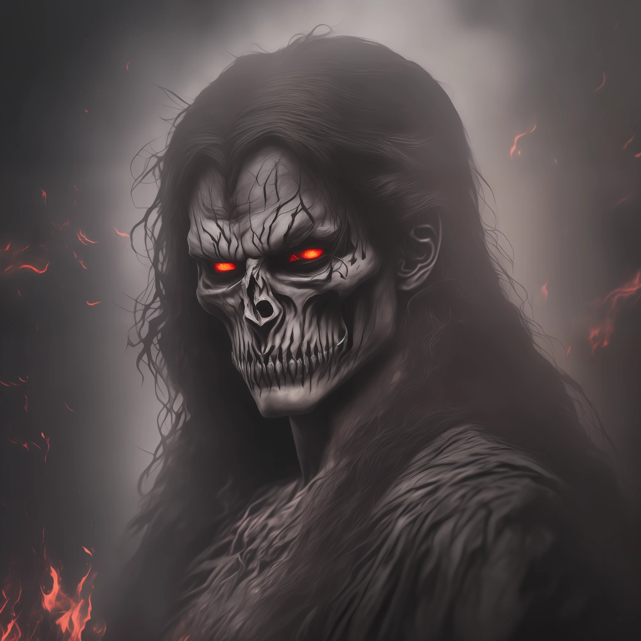 (masterpiece, best quality, top quality, real photo, realistic photo, dark) death demon looking for souls. --auto --s2