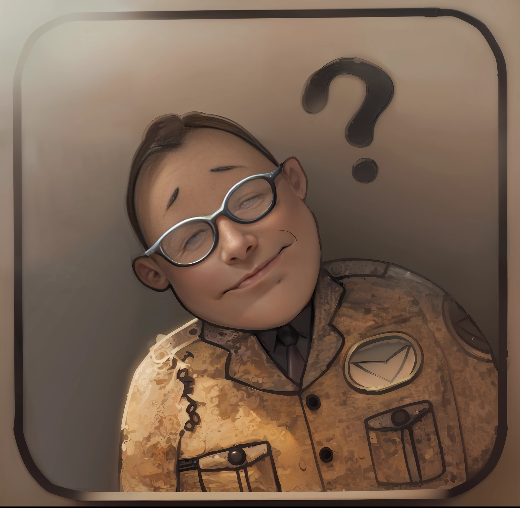 (Top Quality Detail: 1.2), Realistic, 8K High Resolution, Ultra Detail, High Quality Textures, Intricate Detail, Highly Detailed CG, Uncle with Black Plastic Glasses, White complexion, Brown hair, Dark blue suit, Red tie, Clearly visible eyes
