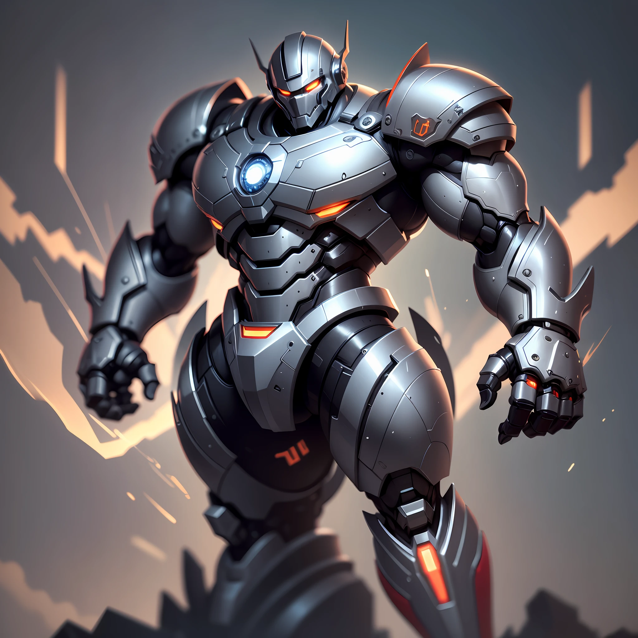 Black muscle robot, muscle-shaped armor, muscle-shaped mechanical body, rich layering, rich rhythm, rich mechanical sense, with mechanical details --auto --s2