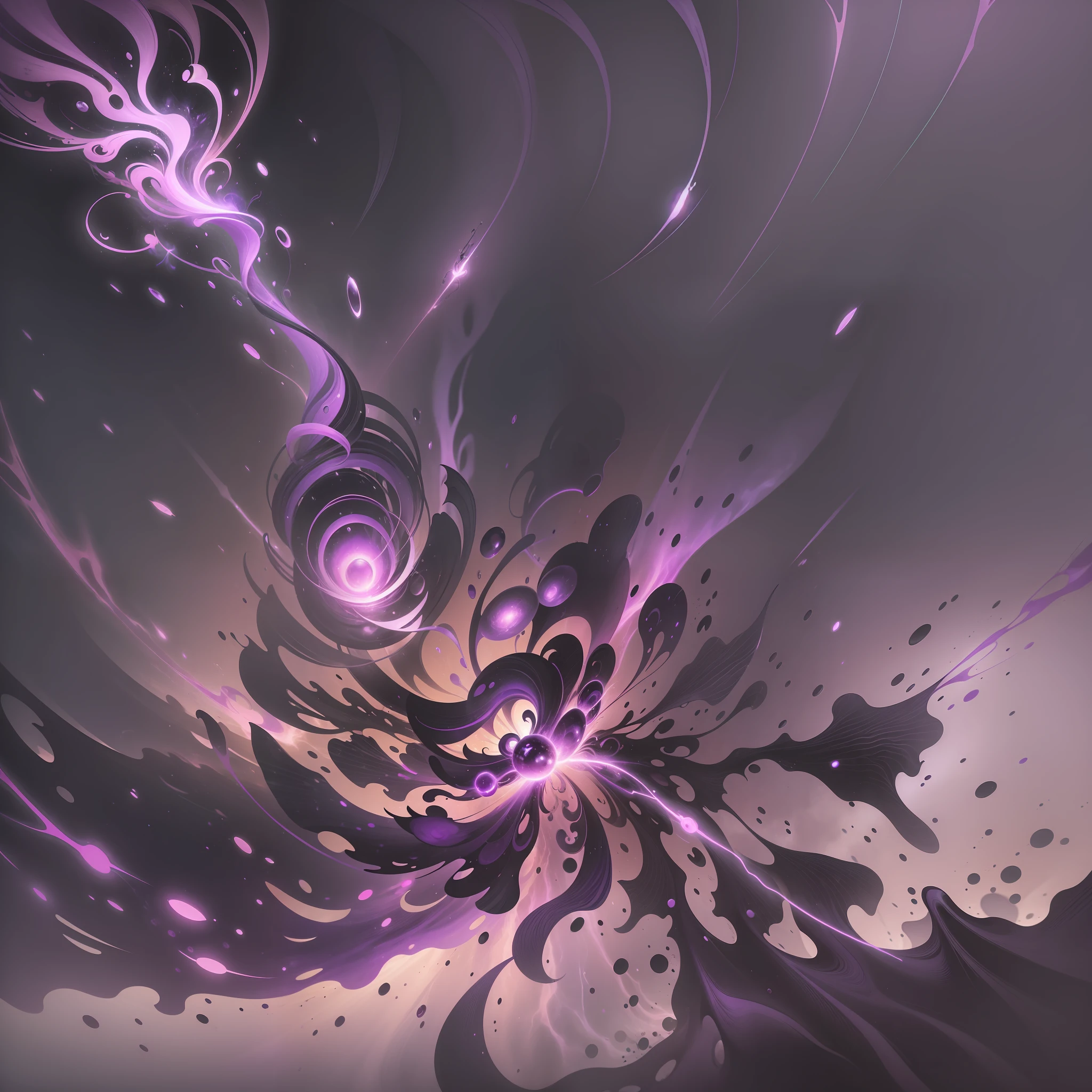 ((magical energy)), (purple wisps), chaos, (((black background))), oppressive, (((surreal))), (((abstract)))