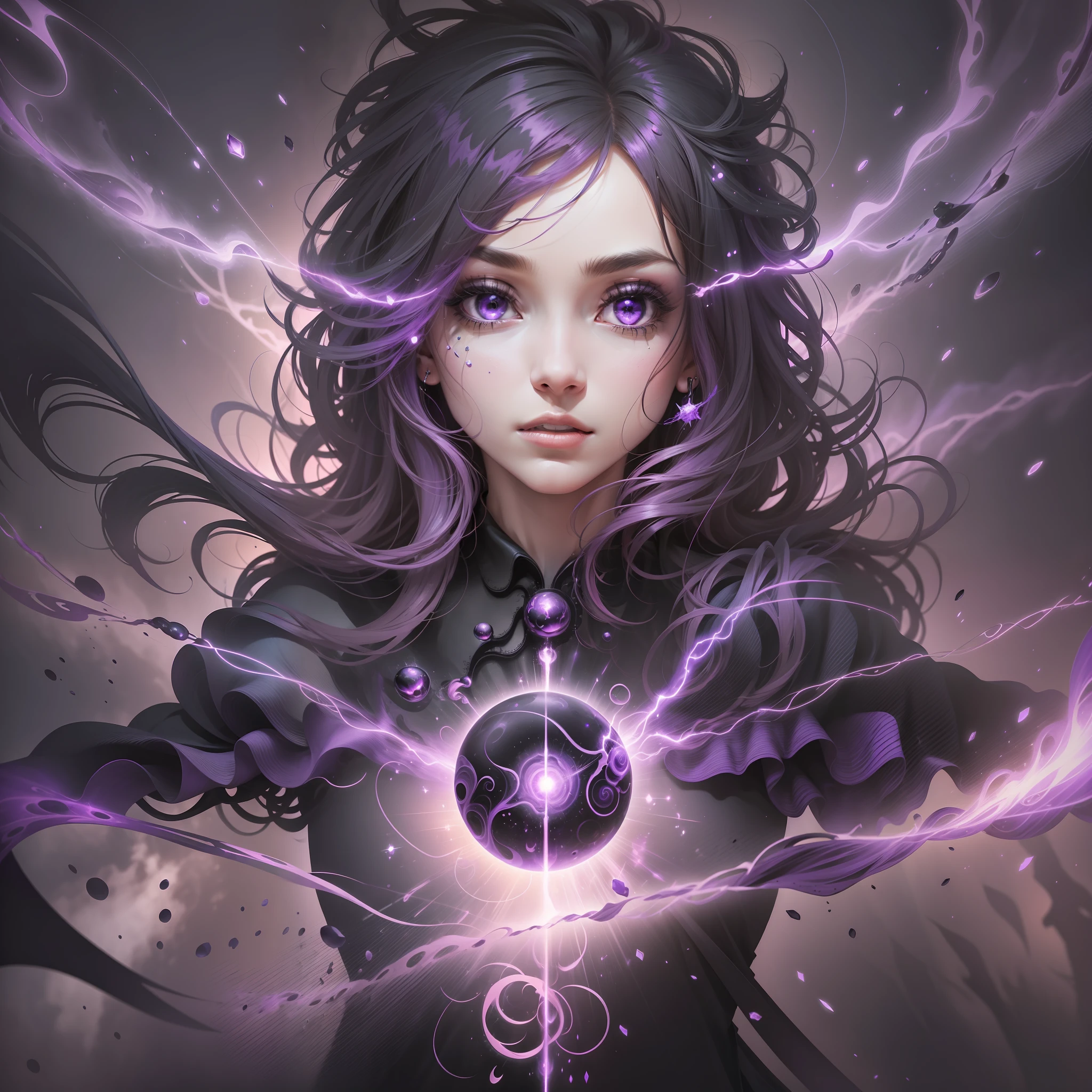 ((magical energy)), (purple wisps), chaos, (((black background))), oppressive, (((surreal))), (((abstract)))