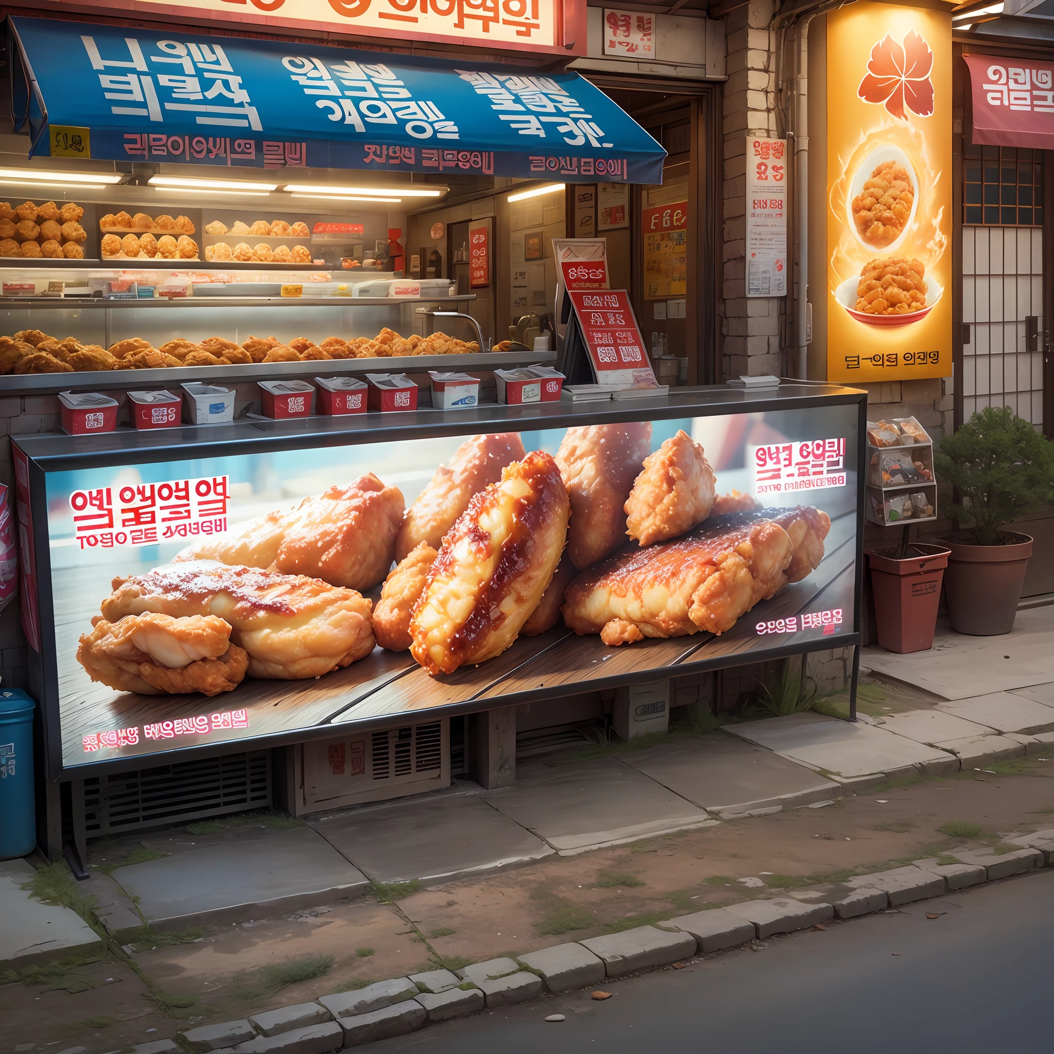 UV soft film advertising, Korean style fried chicken --auto --s2