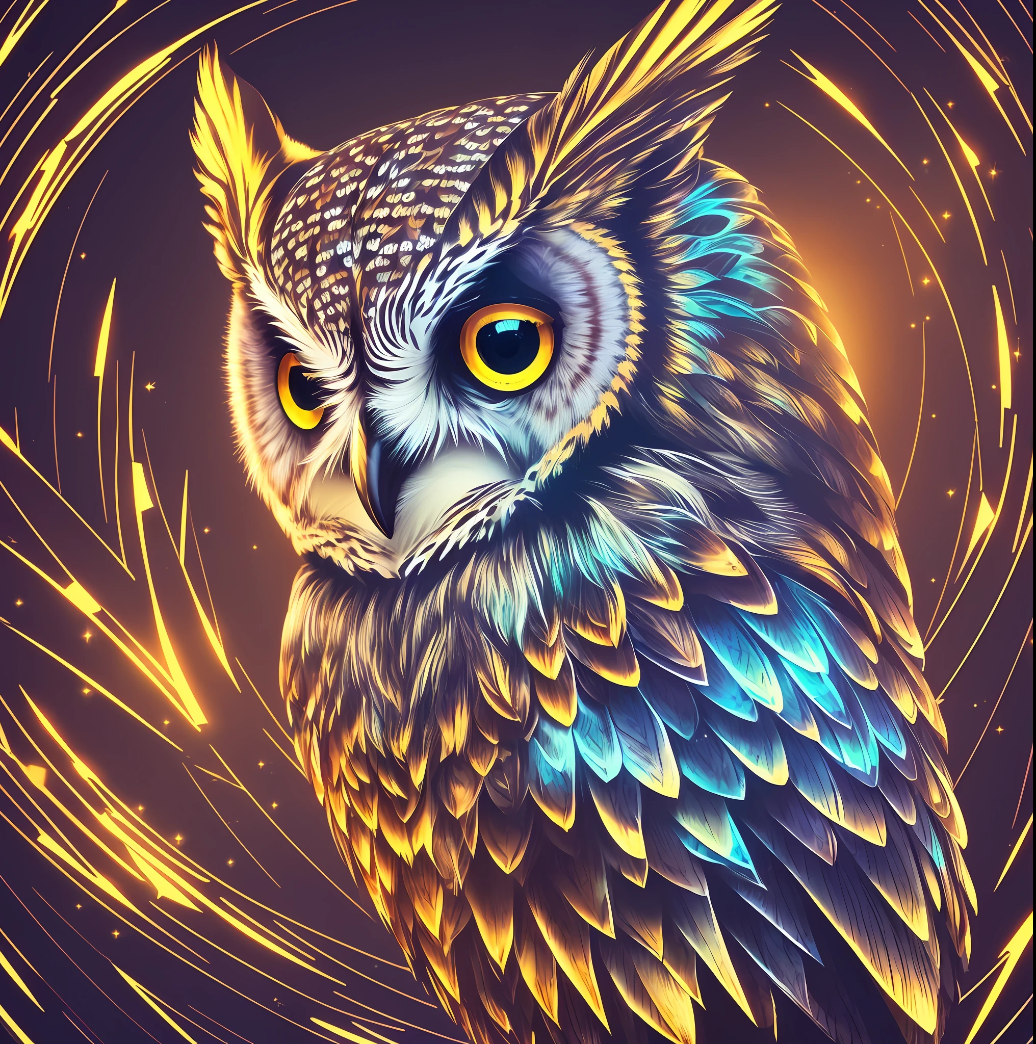 ((Best Quality, 8k, Masterpiece: 1.3)), Focus: 1.2, Shining Owl, Geometric Owl Portrait, Cute Owl, Alien Owl, Glowing Owl, Owl, Owl Vector Geometric, Wizard Owl, Owl, With Cute Fluffy Owl, Mechanical Owl, Owl
