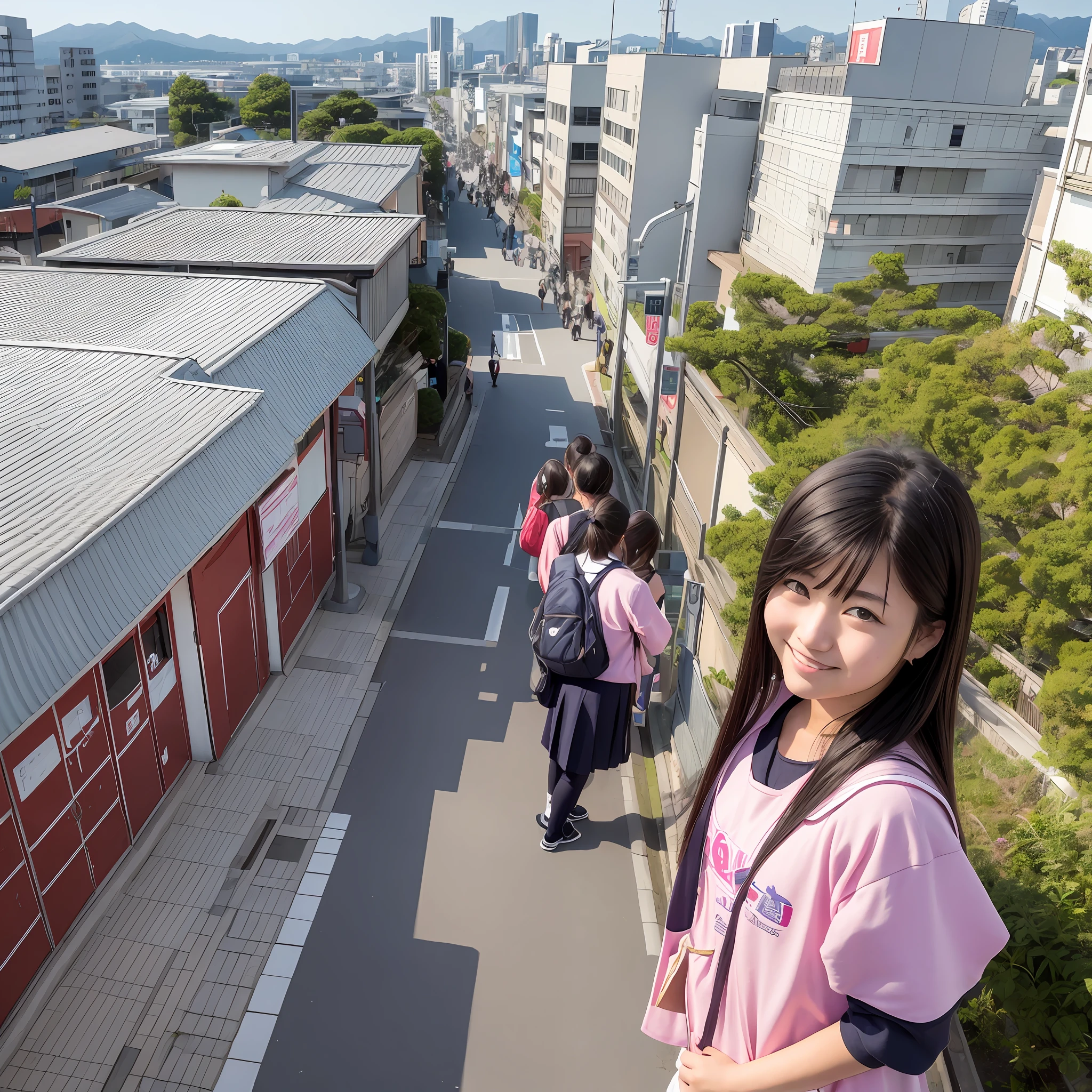 Japan high school students