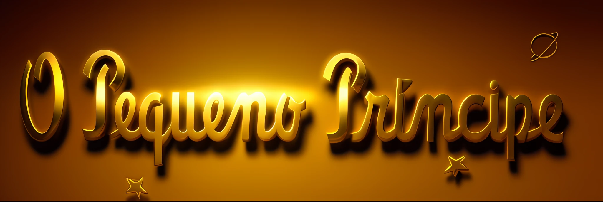 Create a logo, 3D, gold