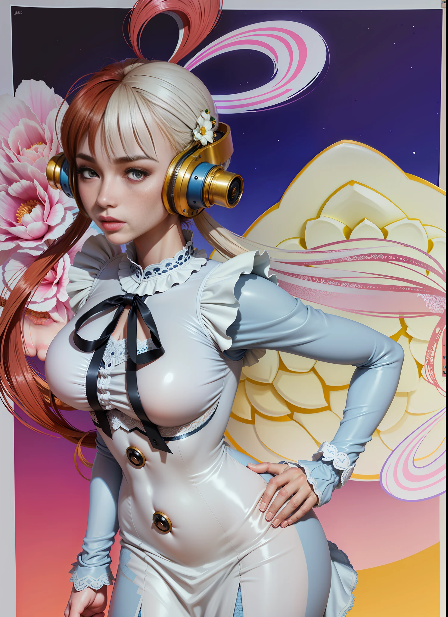 Best quality, masterpiece (large breats), detailed skin texture, detailed clotch texture, detailed face, super detail, 8k, intricate detail, 1 girl