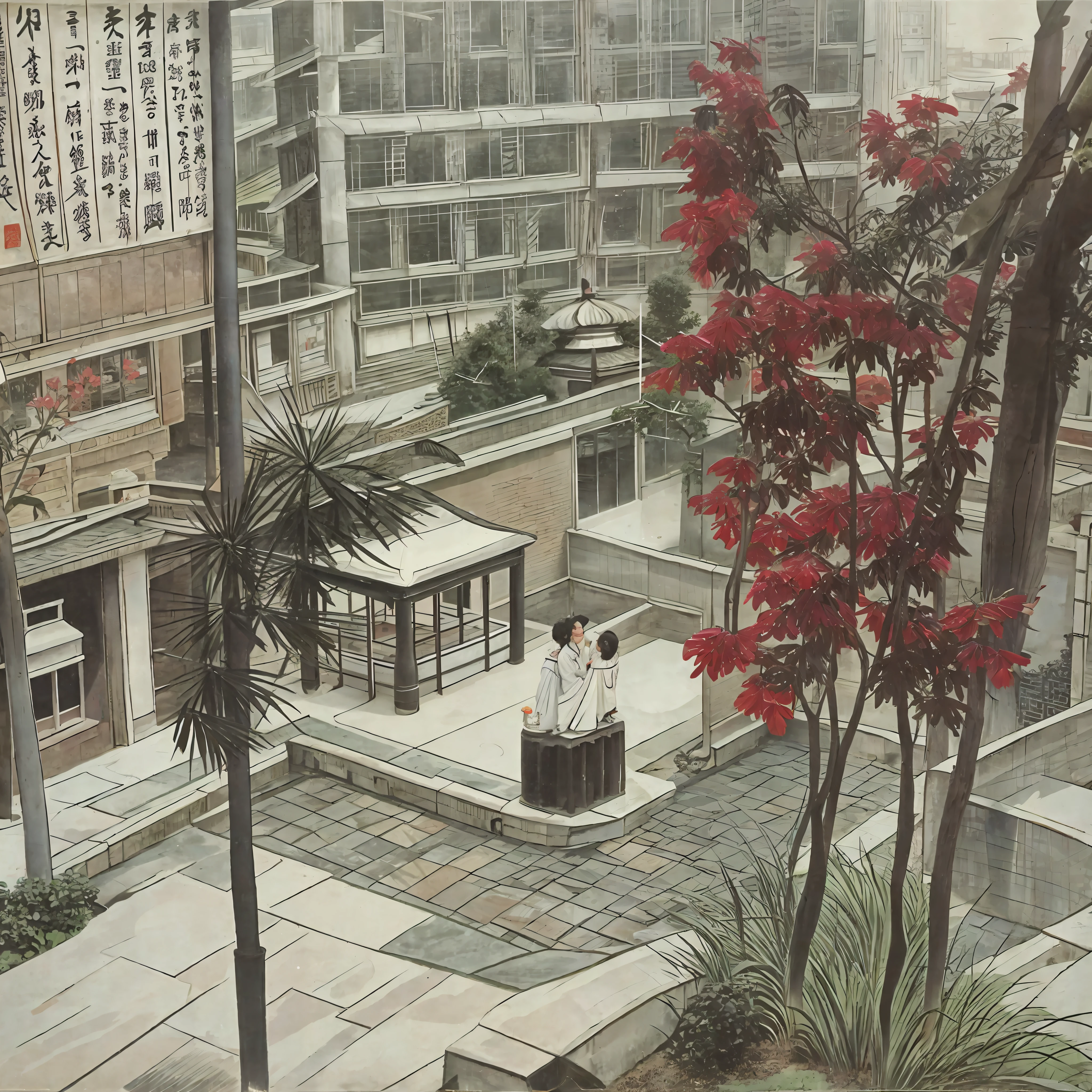 Beijing courtyard in the eighties