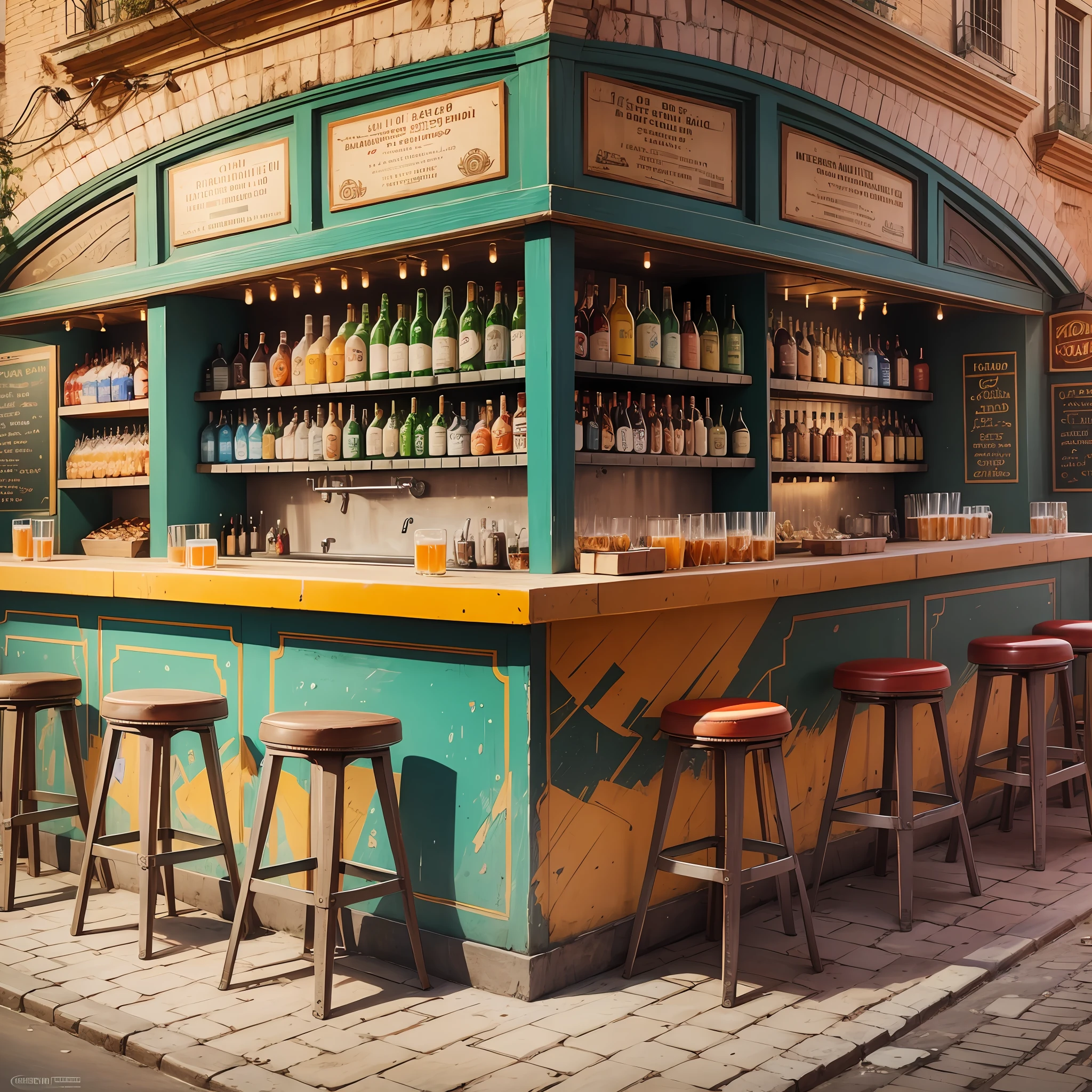 Rome simpsons drinking beer in a realistic bar --auto --s2