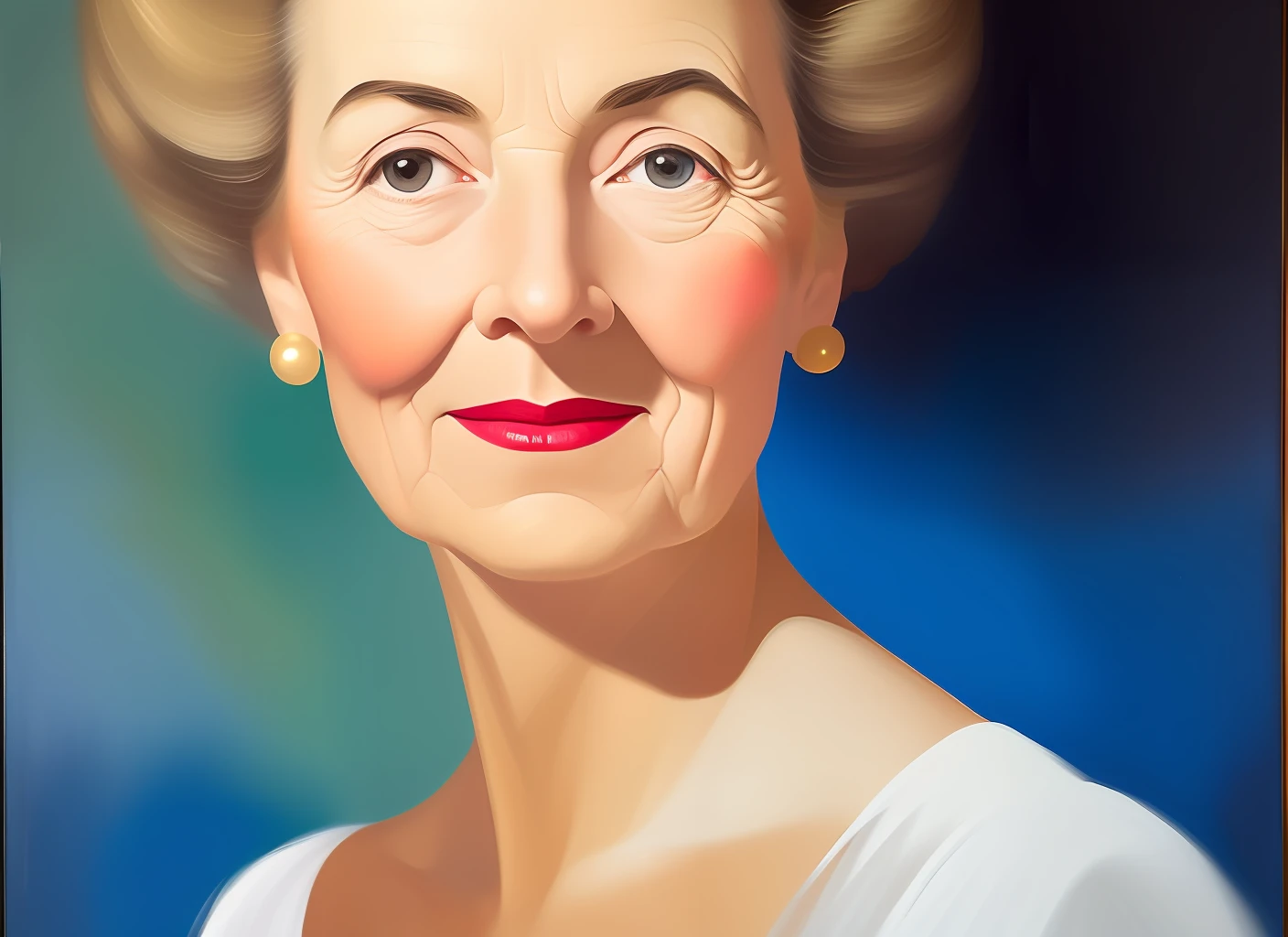 "An old woman from the '40s, depicted on an old canvas. She is an intriguing figure, with an elegant dress that reflects the fashion of the time. His gaze is deep and enigmatic, conveying a mixture of melancholy and determination. She carries with her the weight of hard times, but also a sense of hope and resilience. Her classic beauty is underscored by fine and delicate strokes, framed by impeccably combed hair. His discreet and charming smile adds a touch of mystery and sensuality to his expression. The painting captures the essence of this iconic woman, who represents a bygone era but still exudes a timeless magnetism."
Now you can use this prompt as the basis for creating a story, description, or any other type of text about the old woman from the 40s painted on an old canvas.