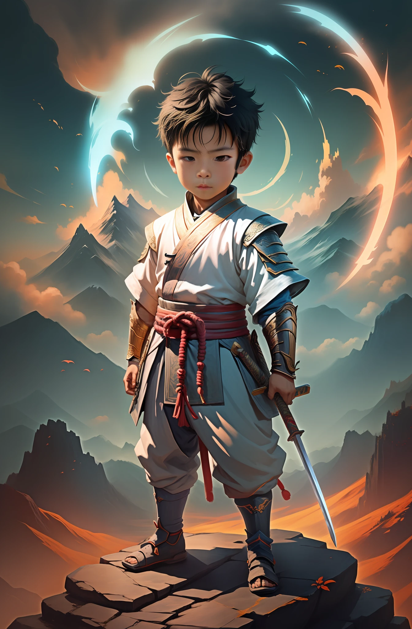A , Jian, Chen Pingan, Jianlai, standing on the top of the mountain, the sword pointed to the firmament, ten thousand swords Chaozong