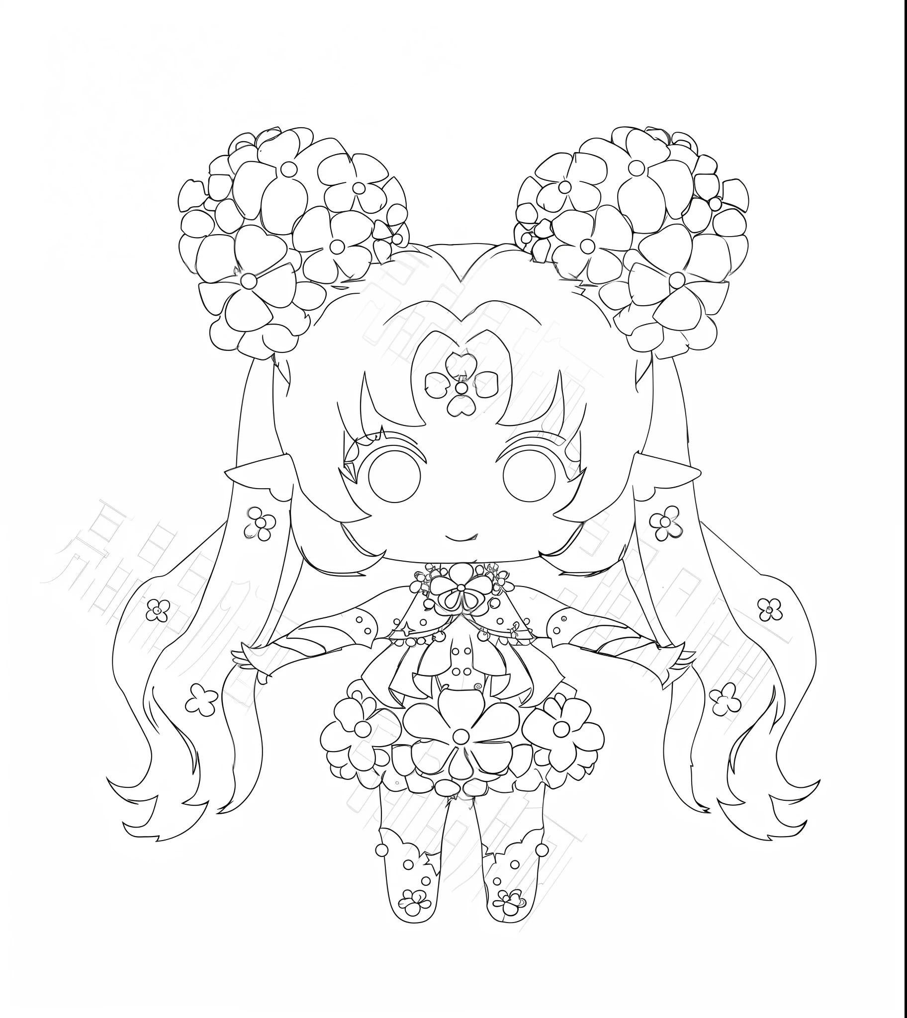 A magical girl coloring page, the lines are clear and clean, the ink lines are delicate and exquisite, the outline is simple and atmospheric, the black and white lines are fresh and neat, Behance HD, the line emphasizes the effect is clear, the lines under the magical girl style are bright and simple, the lines pay attention to details realistically, the perfect line portrayal, simple and rough line expression, line art style.