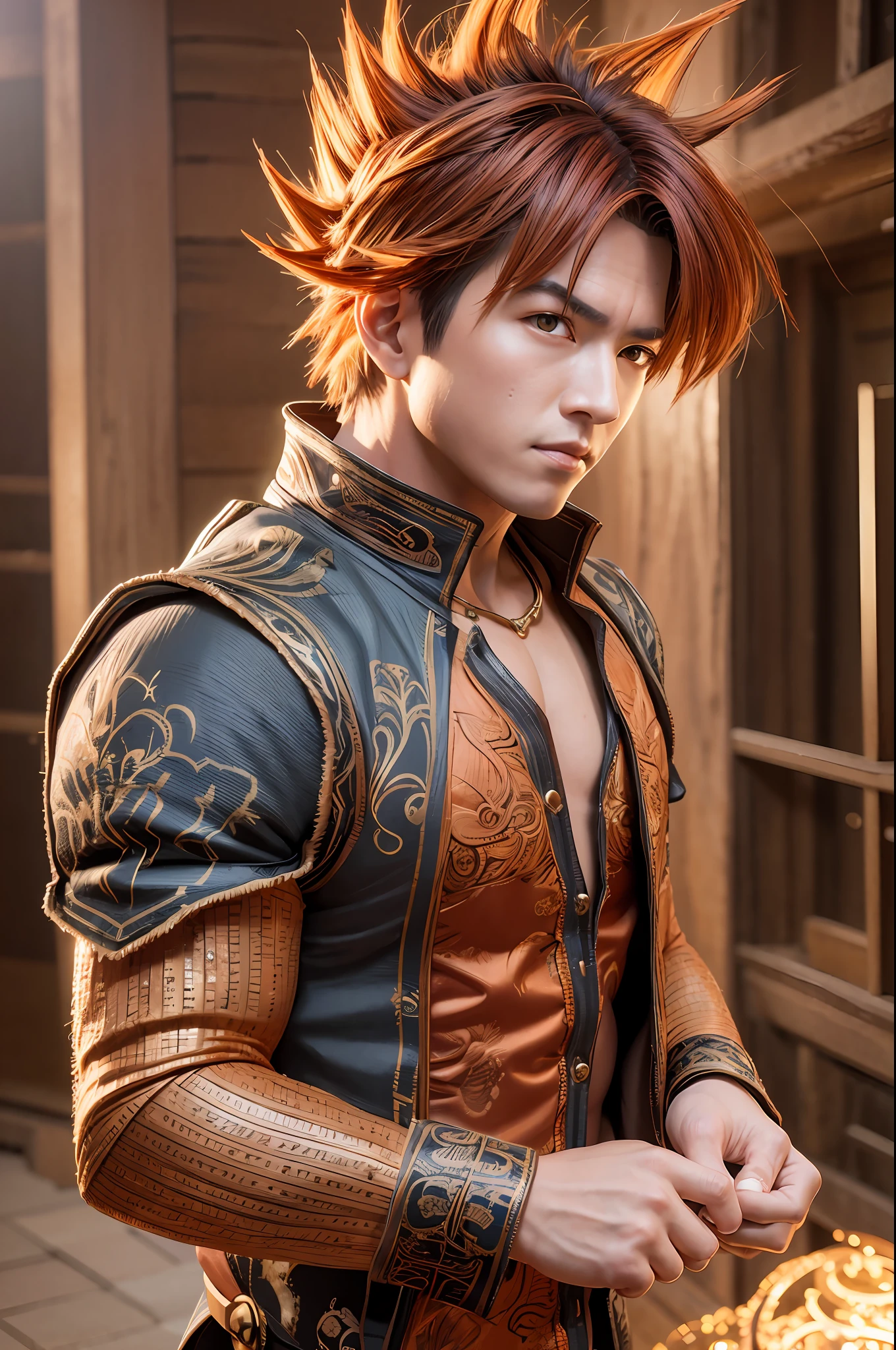 High definition picture quality, 8k photo, intricate details: 1.2, cinematic lighting, Goku, sayagin, , , , , , --q 1, DSLR --v 6 --s2