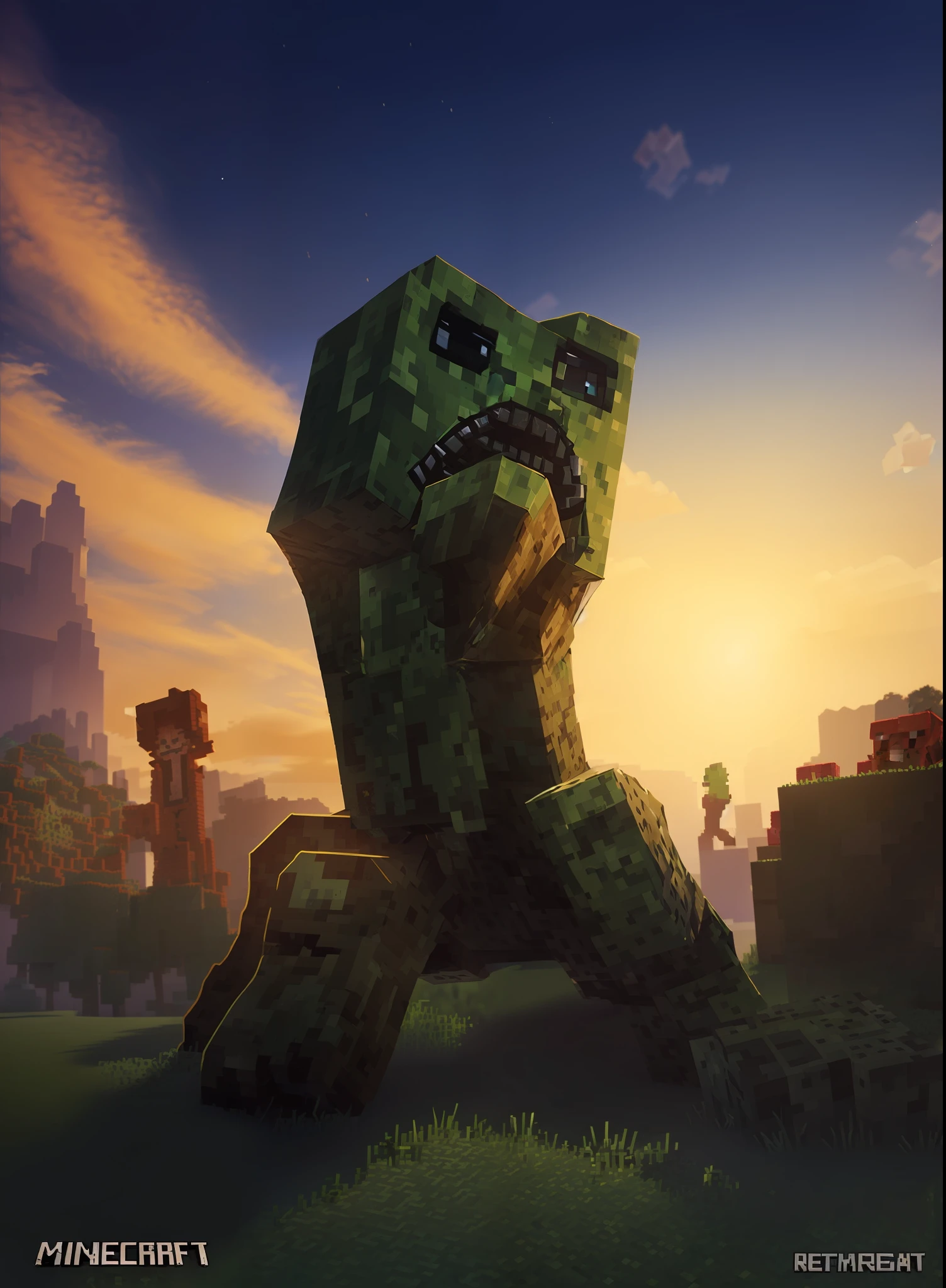 Minecraft creeper in real life online