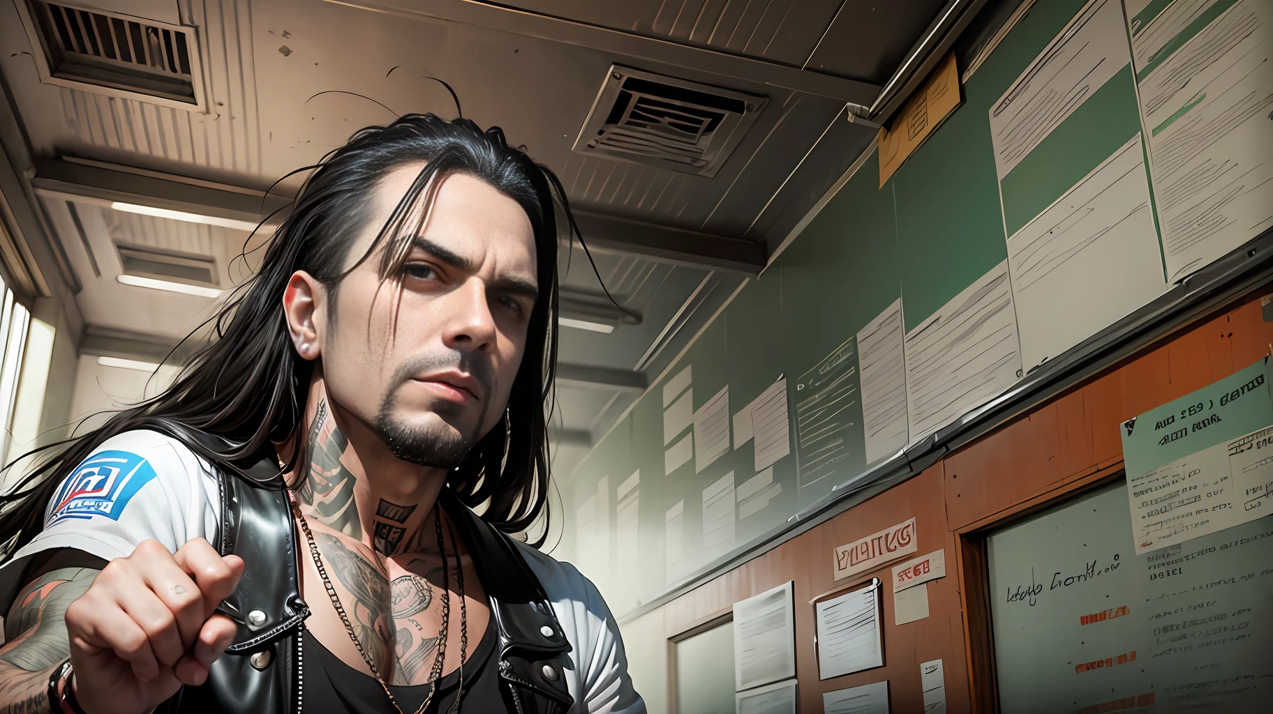 Marcos Leal, lead singer of Ill Nino; --auto --s2