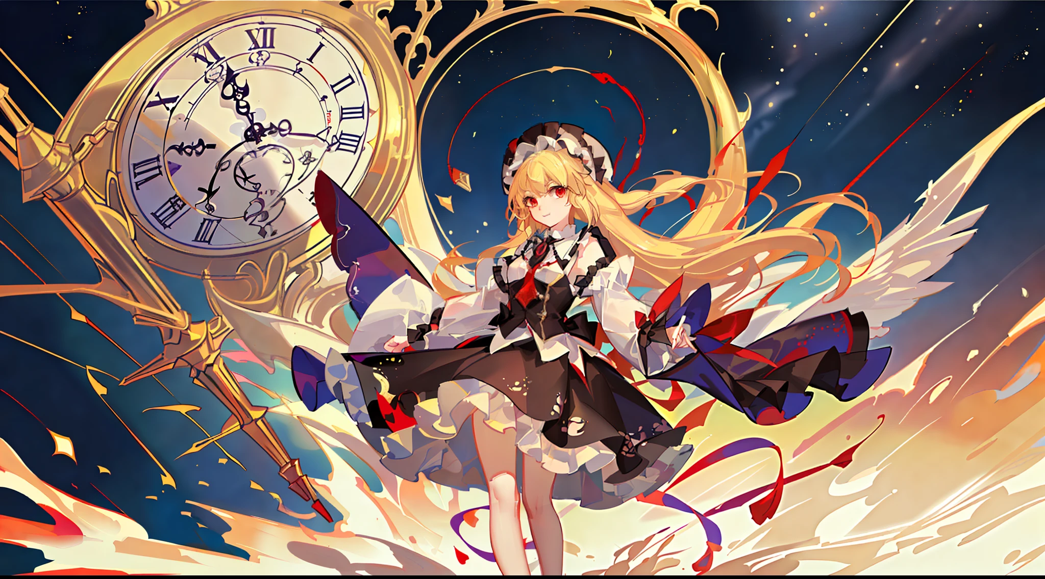 Unified 8K , Super Detailed, Beautiful and Aesthetic, Masterpiece, Best Quality, Flandre Scarlett, touhou, SSR card illust