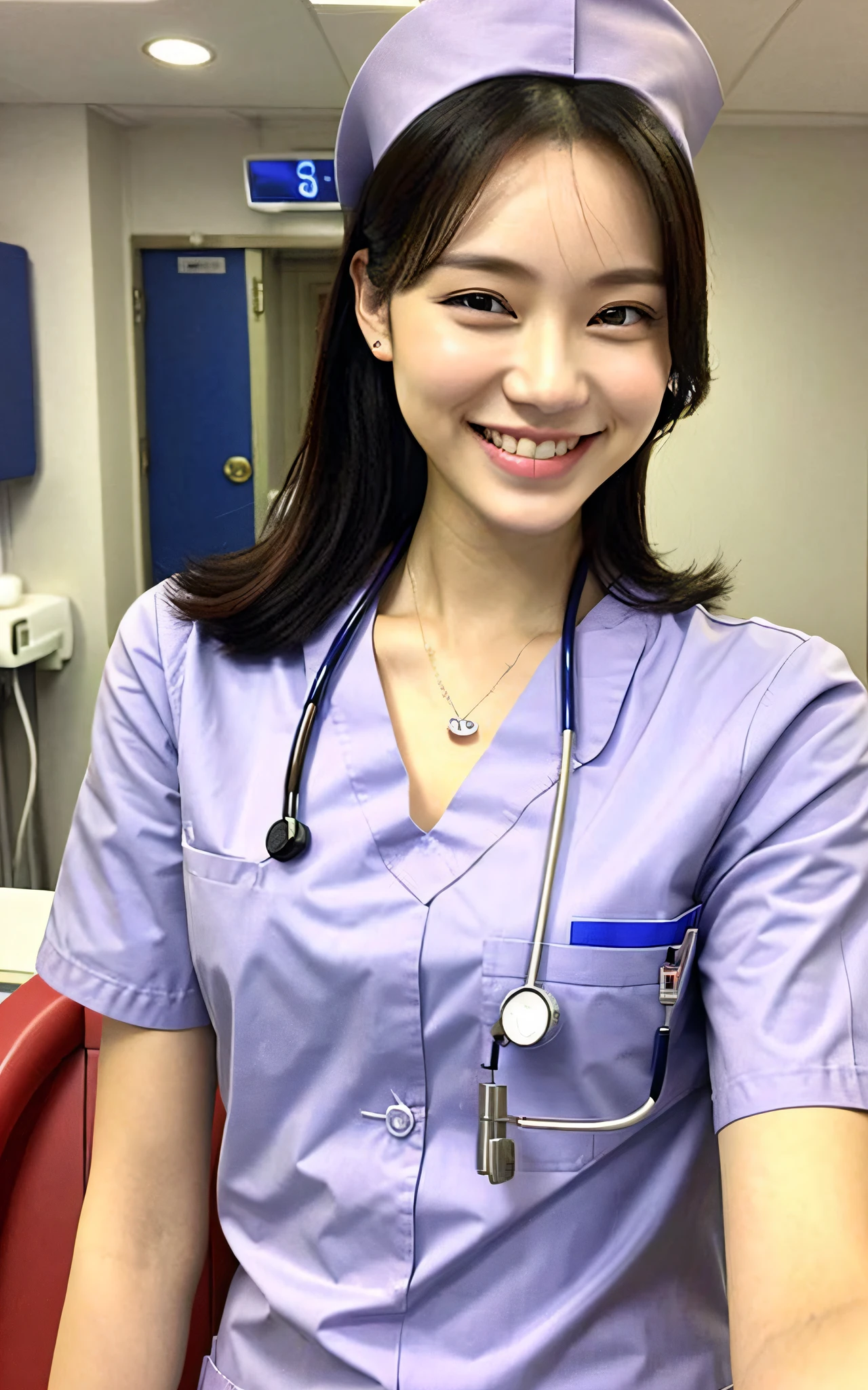 1girl,nurse,smile