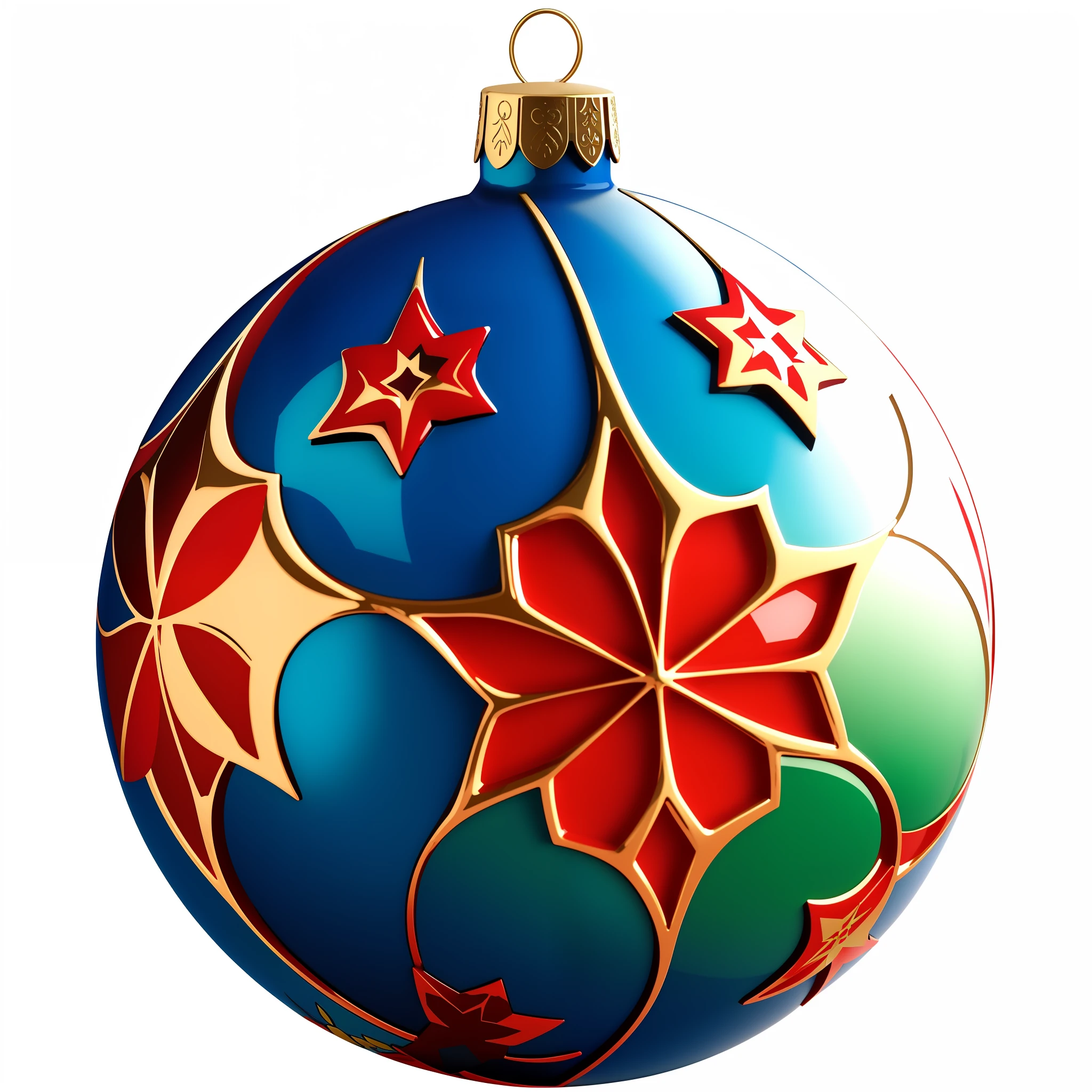 brightly colored christmas ornament with red and blue decorations, hyper detailed ornament, ornamented, detailed ornaments, decorated ornaments, ornament, ornaments, very ornamented, organic ornament, intricate ornament, intricate ornaments, rendered art, glossy intricate design, decorative ornaments, rendered, intrincate ornaments, ornament crown, star, organic ornaments, ball, a brightly coloured --auto --s2