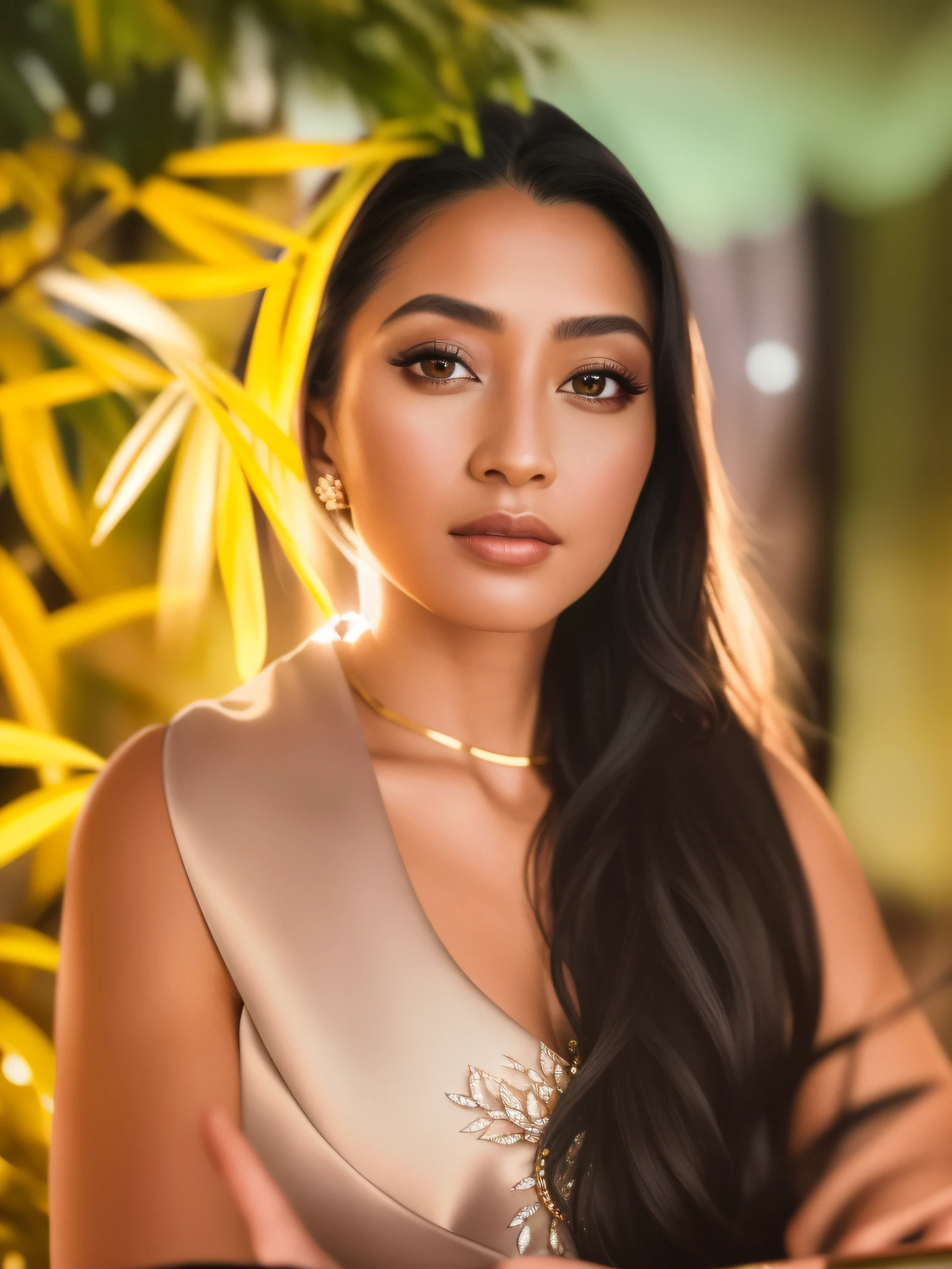 "Masterpiece, high quality, ultra detailed in 4k, 8k, high resolution, hyper-realistic photo, hyper-detailed, realistic skin texture, amazing shadows, highly detailed background, extremely detailed texture, perfect lighting" a woman (Queen) wearing an elegant Black Dress, dark long hair, outlined face, a moonlit night, full moon,