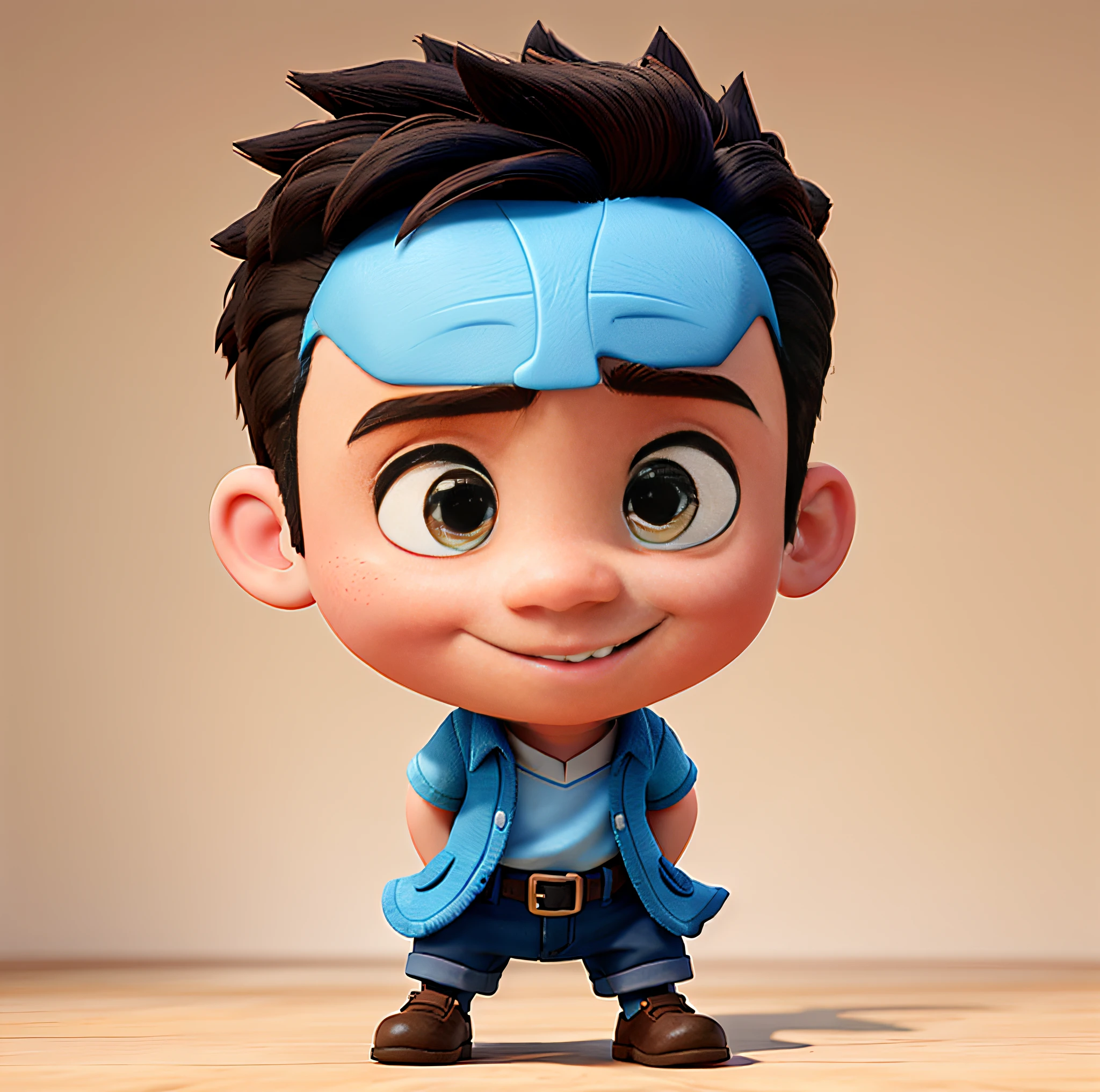 Disney anime, little boy avatar, 3D