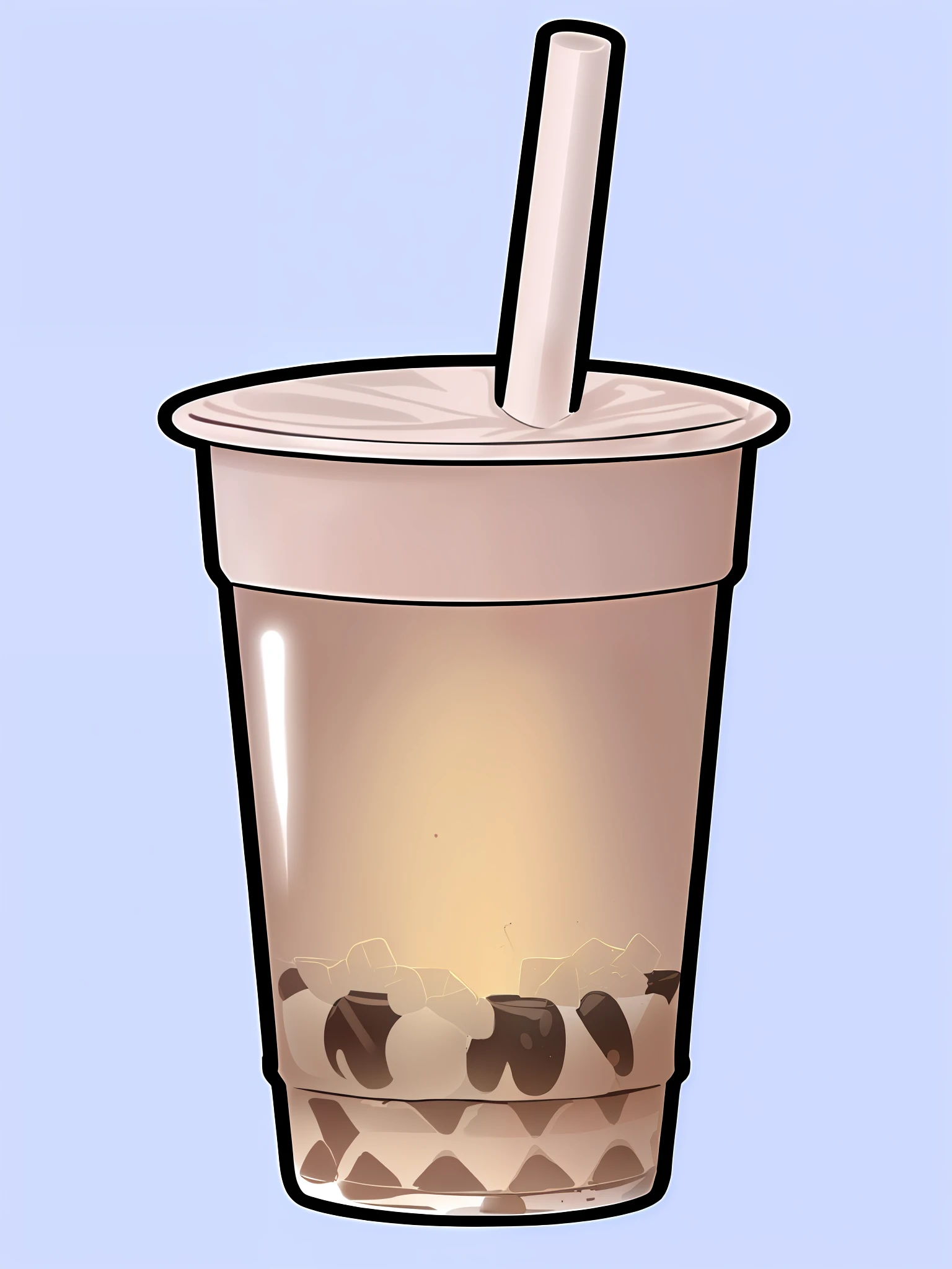 A cartoon piece of bubble tea with straw and straw, drink boba, colorful milk tea, with straw, kazelle shadow vector art, milkshake, hold boba milkshake oolong tea, iced latte, drink milkshake together, clean cel shadow, card stew, fluffy shadow, transparent background