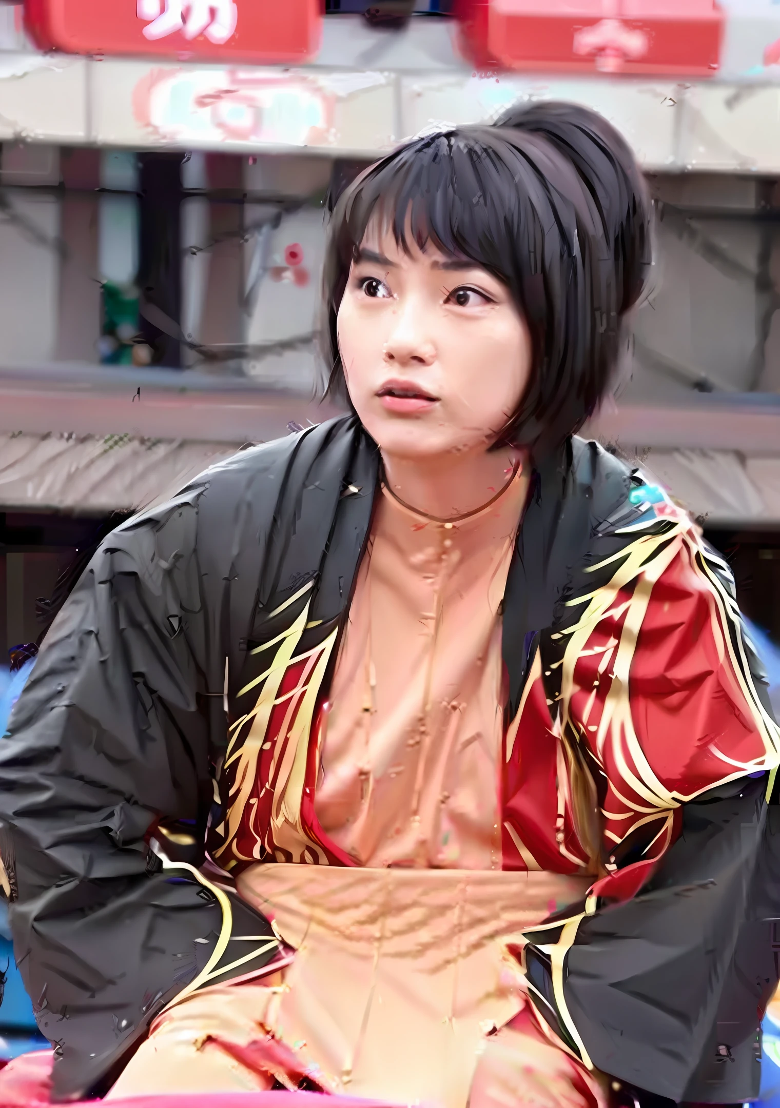 Japanese actress Kahoku Saika