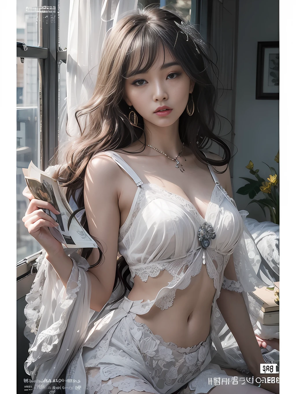 araffe asian woman in lingerie sitting on a bed, ethereal beauty, guweiz, sexy :8, guweiz masterpiece, wlop |, sakimichan, by Yang J, style of wlop, trending on cgstation, ethereal!!! ultra realistic, artwork in the style of guweiz, incredibly ethereal, lovely woman, 🌺 cgsociety