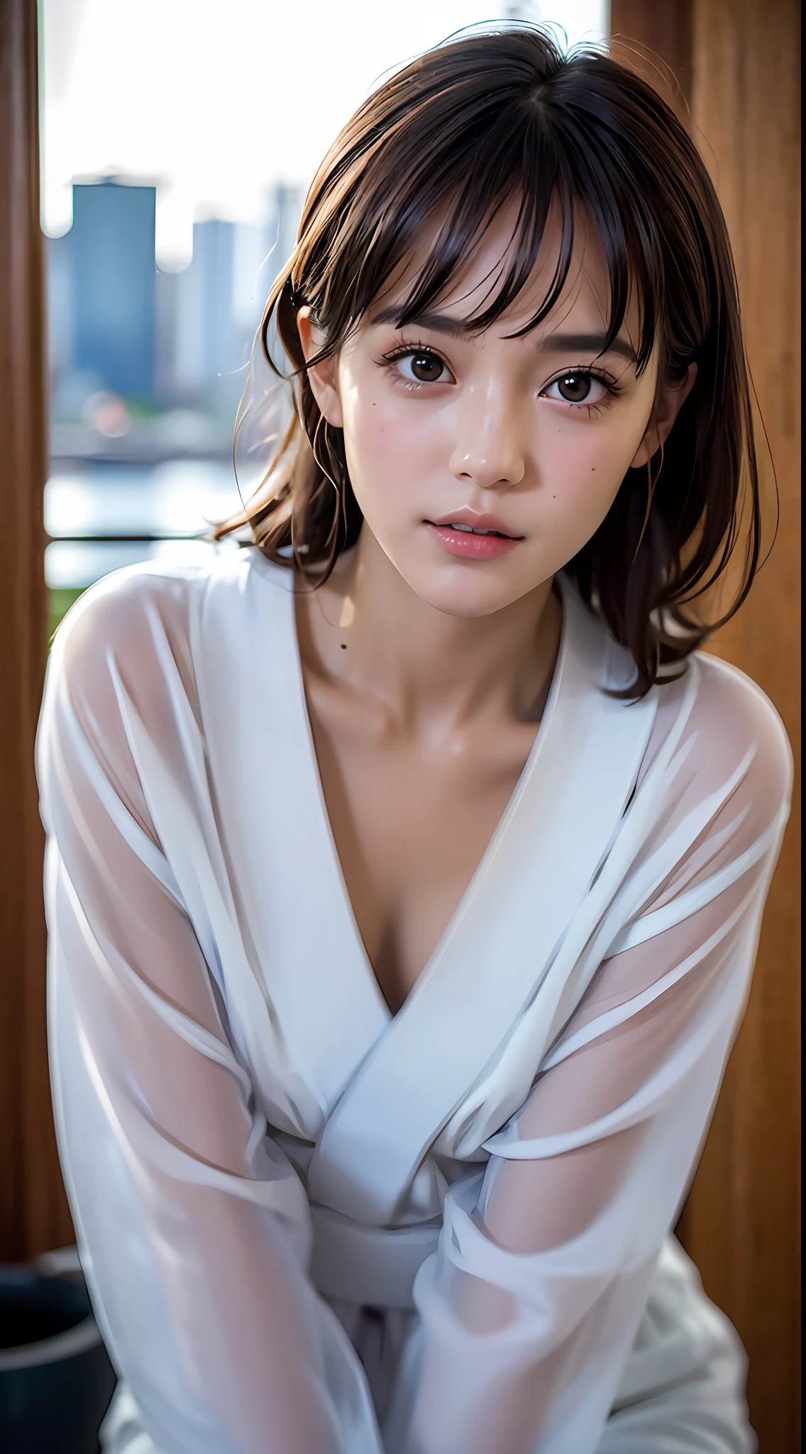 (Rotterdam:1.5), Masterpiece, Top Quality, Raw Photography, Photorealistic, Face, Incredibly Ridiculous, Beautiful Girl, Cute, Depth of Field, High Resolution, Ultra Detail, Fine Detail, Very Detailed, Very Detailed Eyes and Face, Sharp Pupils, Realistic Pupils, Sharp Focus, Cinematic Lighting, Yukata