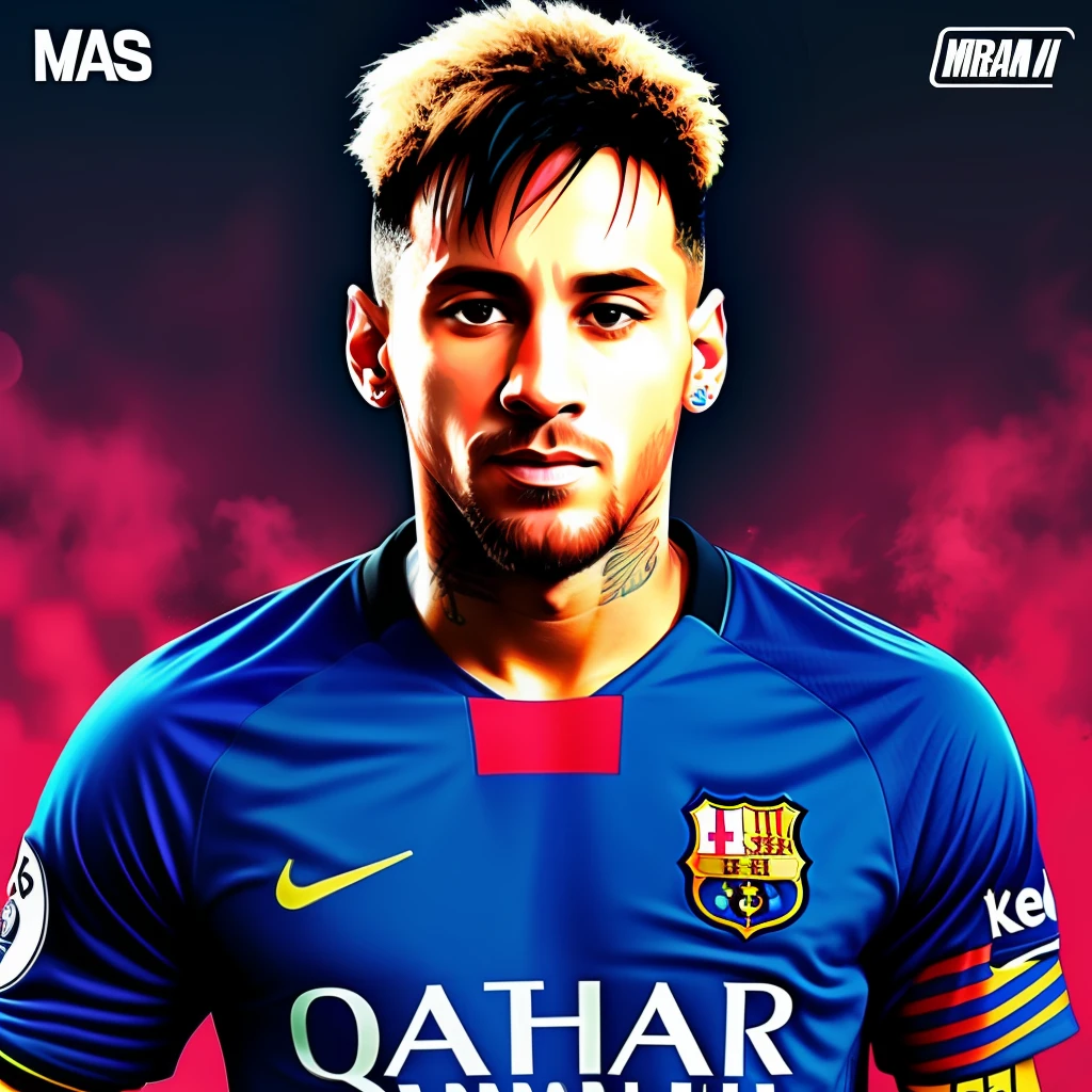 Messi merged with neymar with the shirt of vasco