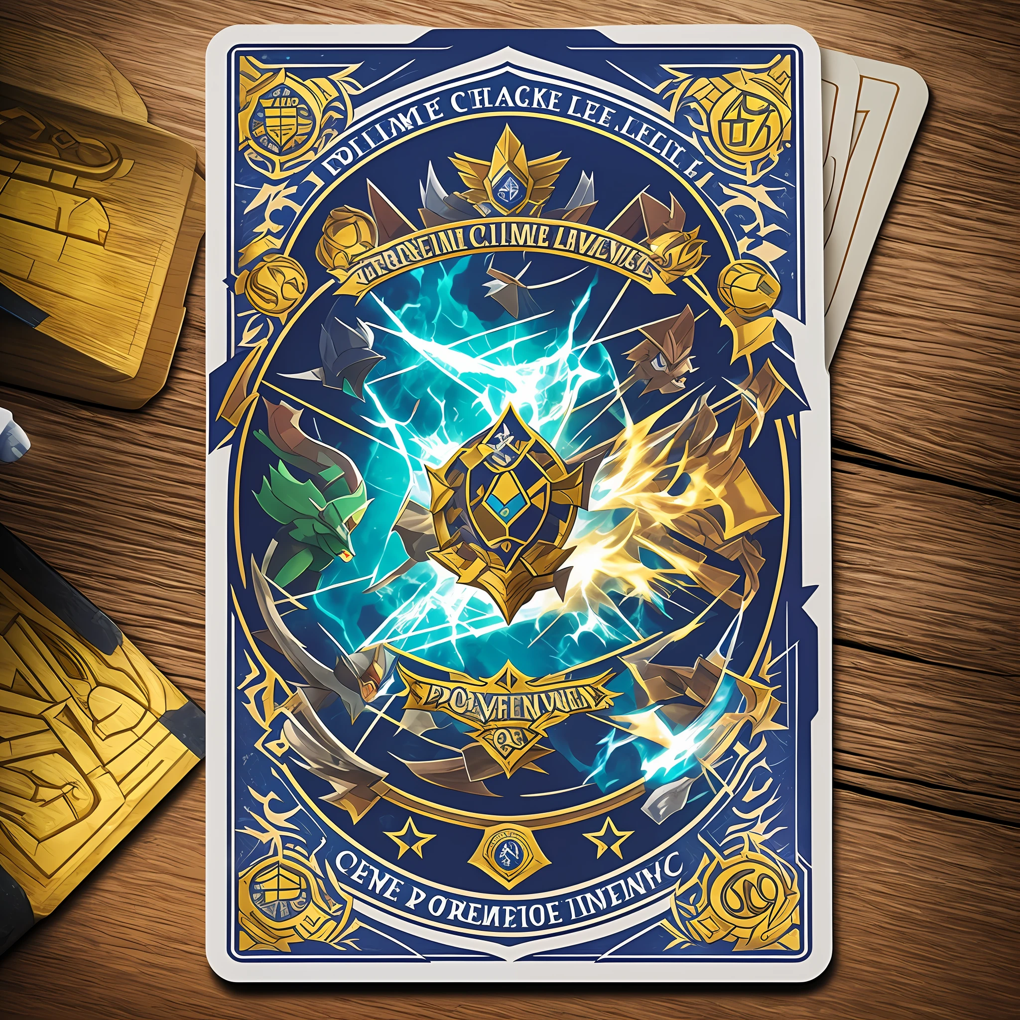 Deck propose criminal law rpg style pokemon card hyperealistic