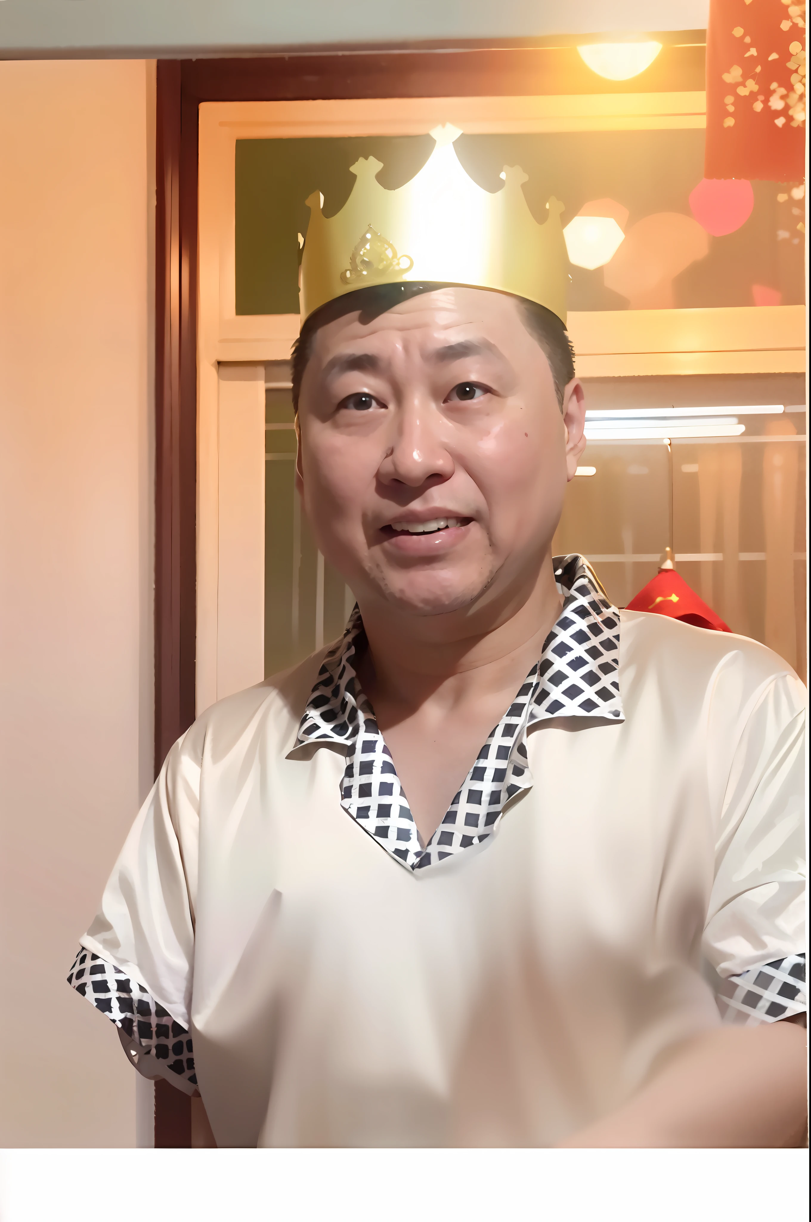 there is a man wearing a crown and a shirt, 千 葉 雄 大, huifeng huang, zeng fanzh, longque chen, xintong chen, sangsoo jeong, guangjian huang, shin jeongho, joongwon jeong, taken in the early 2020s, chengyou liu