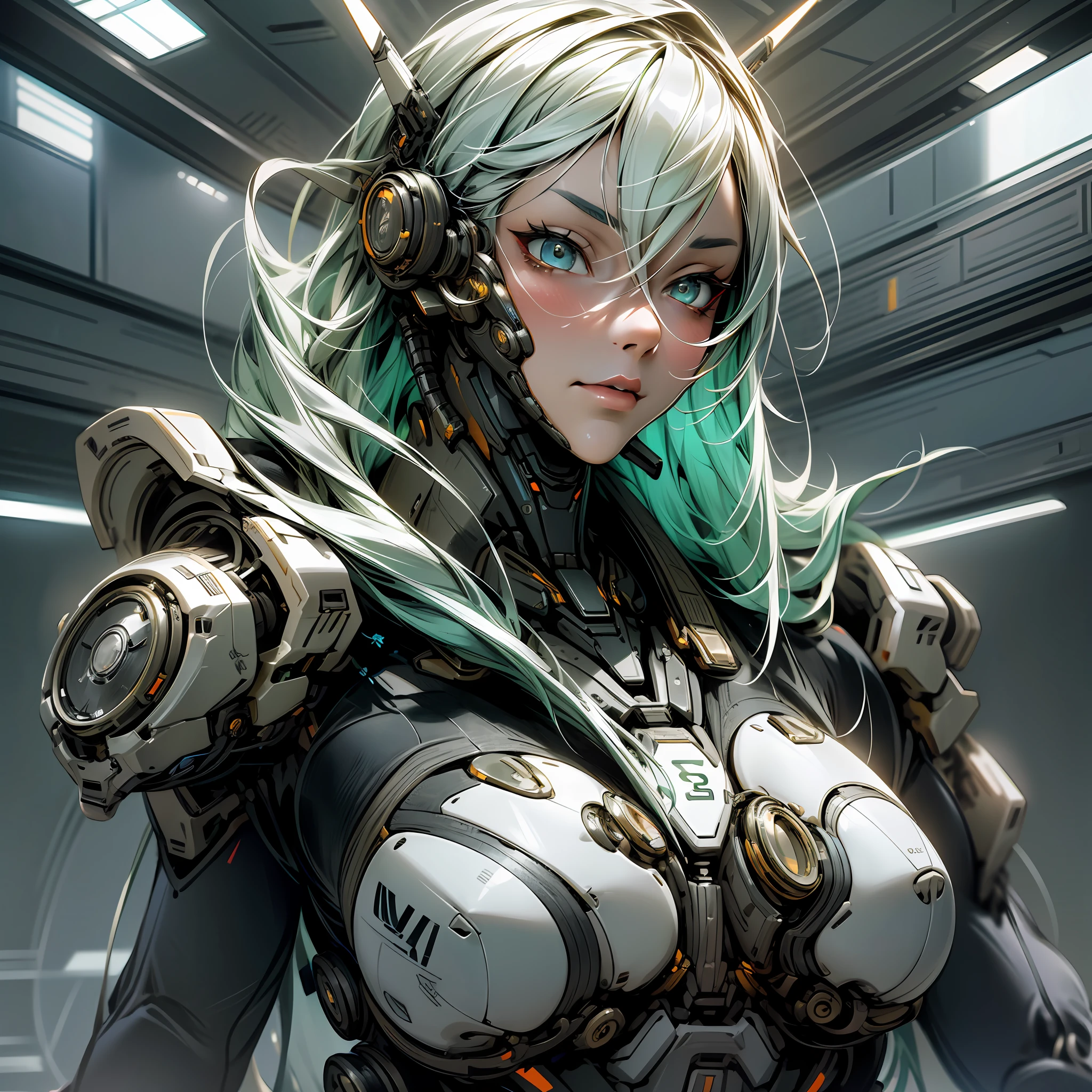 Futuristic artificial intelligence 4k image, Generate an detailed Human cyborg hybrid, this prompt creates a captivating depiction of a detailed Human cyborg hybrid, showcasing the seamless fusion of organic and mechanical and cybernetic elements. The fighter class cyborg should possess advanced technology, seamlessly integrated with its biological features, resulting in a formidable and visually stunning being that captures the imagination. Strike a balance between the natural world and cutting-edge tech in this one-of-a-kind design, --auto --s2