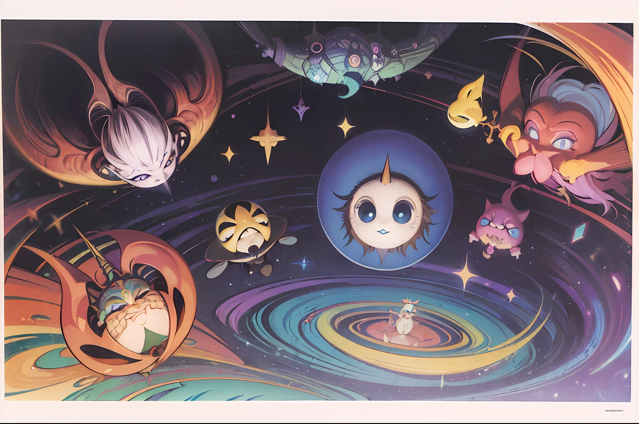 (aerialstyle:1.7), (Armand Guillaumin art, Allen Williams art, Joseph Stella art, Alexander Archipenko art, Angela Barrett art:1.3), (Arshile Gorky art, Gertrude Abercrombie, David Inshaw art:1.2), (Octavio Ocampo art, Judy Chicago art:1.1), Lisa Frank, Daniel Merriam, Jacek Yerka, Ida Rentoul Outhwaite, John Anster Fitzgerald, Kelly Mckernan, Joe Fenton, Richard Lindner, Vladimir Kush, Gonsalves, [Helen Frankenthaler, Ernst Haeckel, Franz Marc, Jean Metzinger, Yves Klein, Eileen Agar art], Dorothy Lathrop, white background --auto --s2