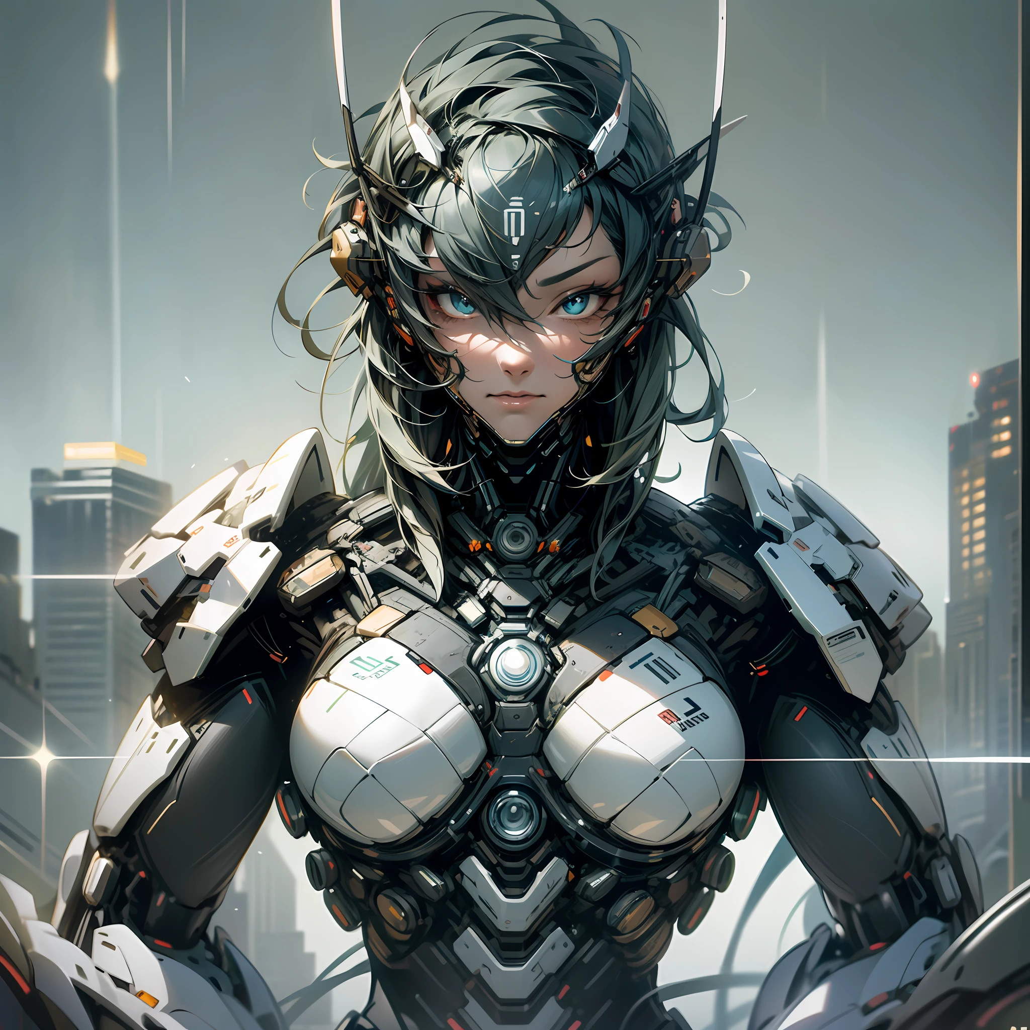 Futuristic artificial intelligence 4k image, Generate an detailed Human cyborg hybrid, this prompt creates a captivating depiction of a detailed Human cyborg hybrid, showcasing the seamless fusion of organic and mechanical and cybernetic elements. The fighter class cyborg should possess advanced technology, seamlessly integrated with its biological features, resulting in a formidable and visually stunning being that captures the imagination. Strike a balance between the natural world and cutting-edge tech in this one-of-a-kind design, --auto --s2