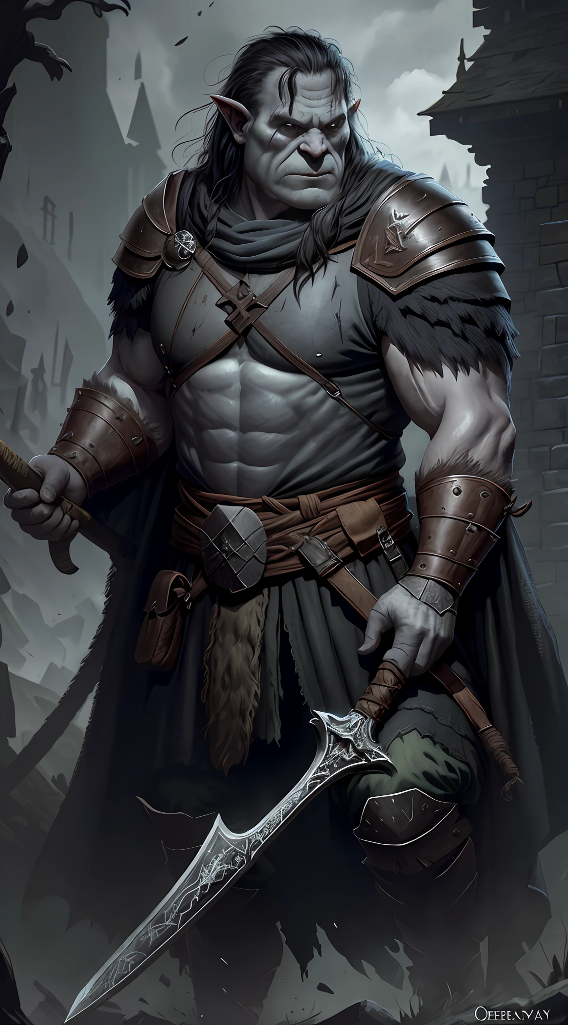 Ogre symbaroum. Axe on hand