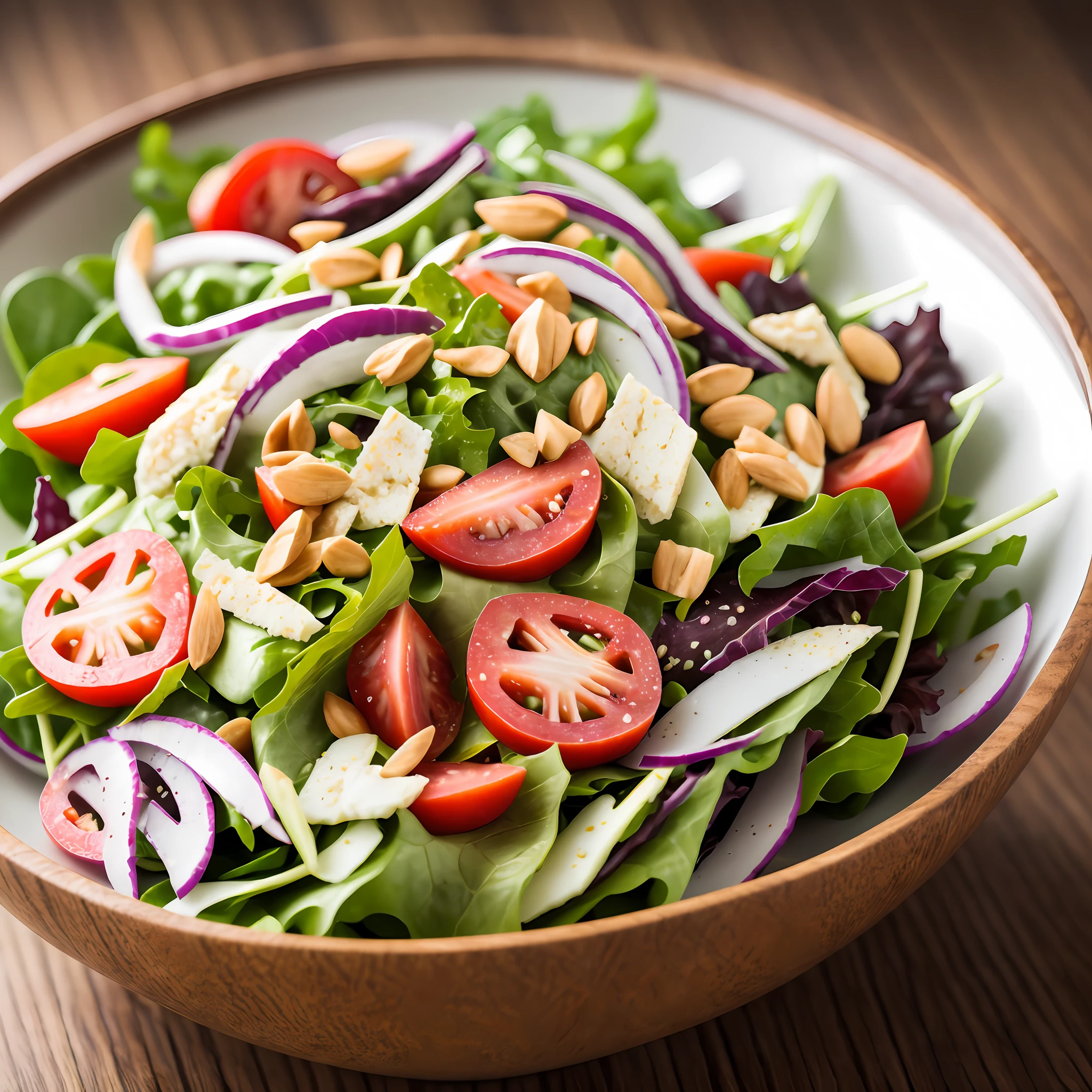 Award-winning photography, raw, high quality, salad, shutterstock, studio photo, good lighting --auto --s2