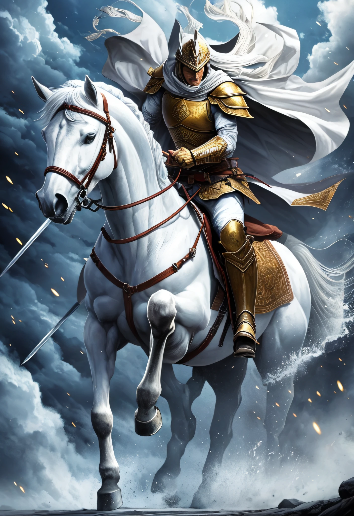 Warrior on the White Horse of the Apocalypse (in Comic Art)