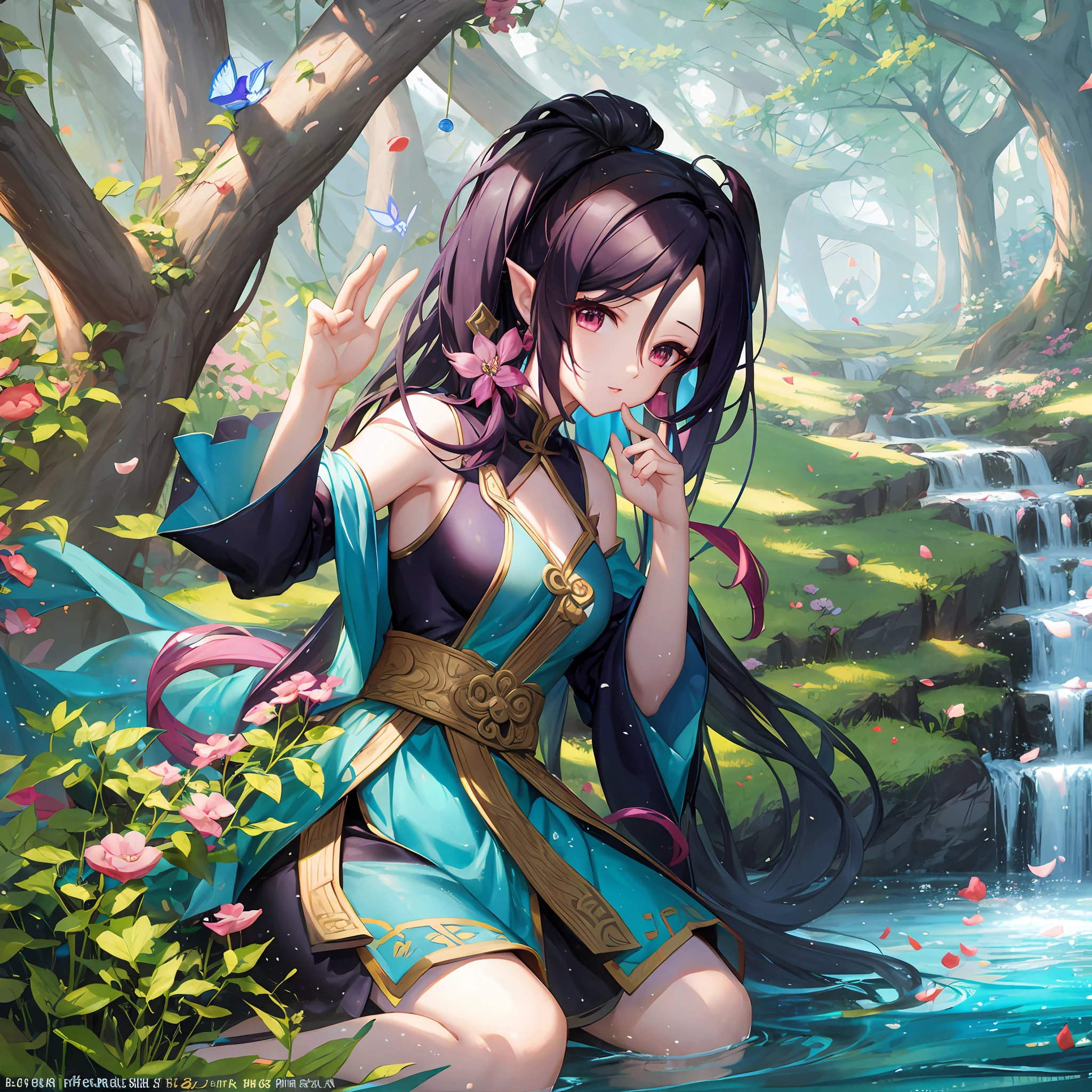 Game, Xiuxian scene map, HD, 8K, fairy Xia, beautiful, fairy fluttering, super good-looking --auto --s2
